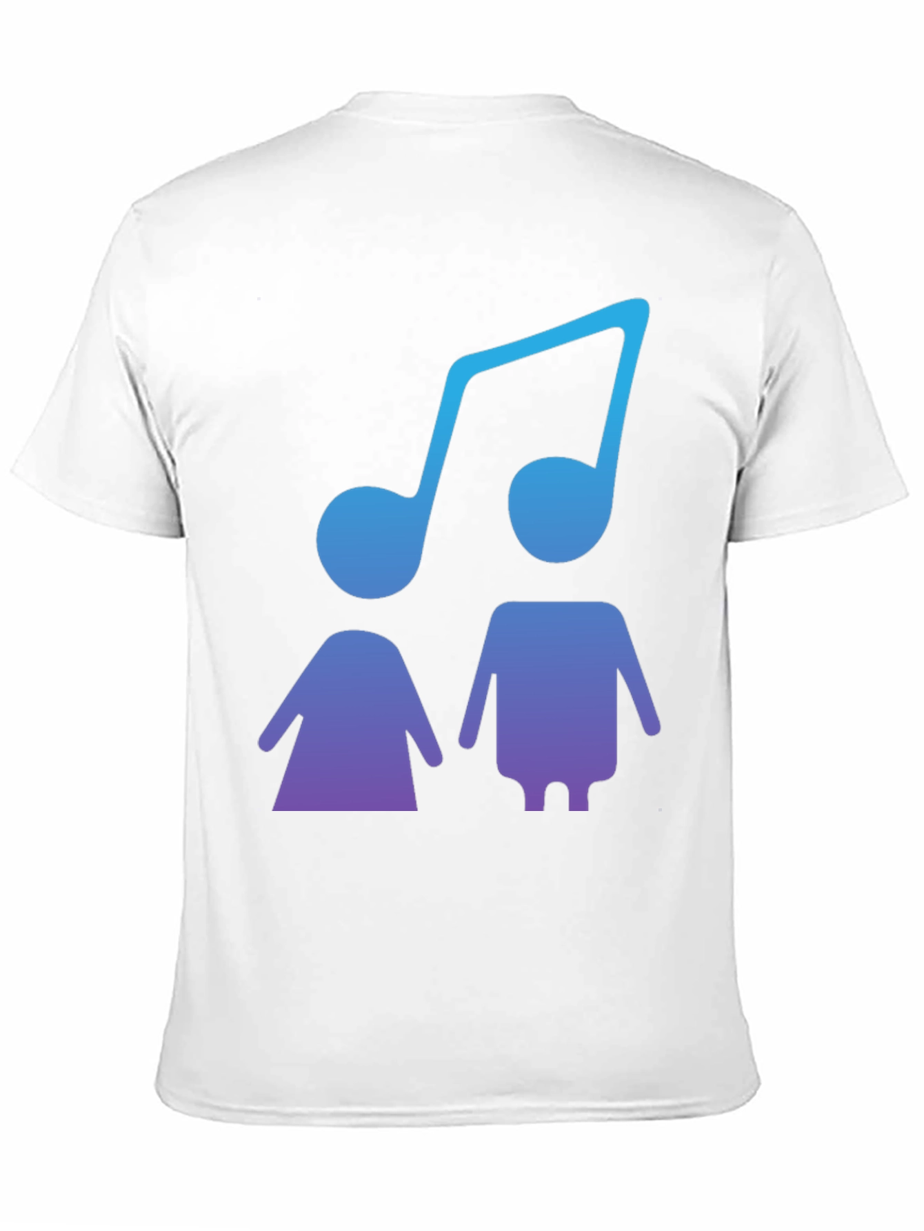 Musical Duo Graphic Tee - Stylish Black T-Shirt