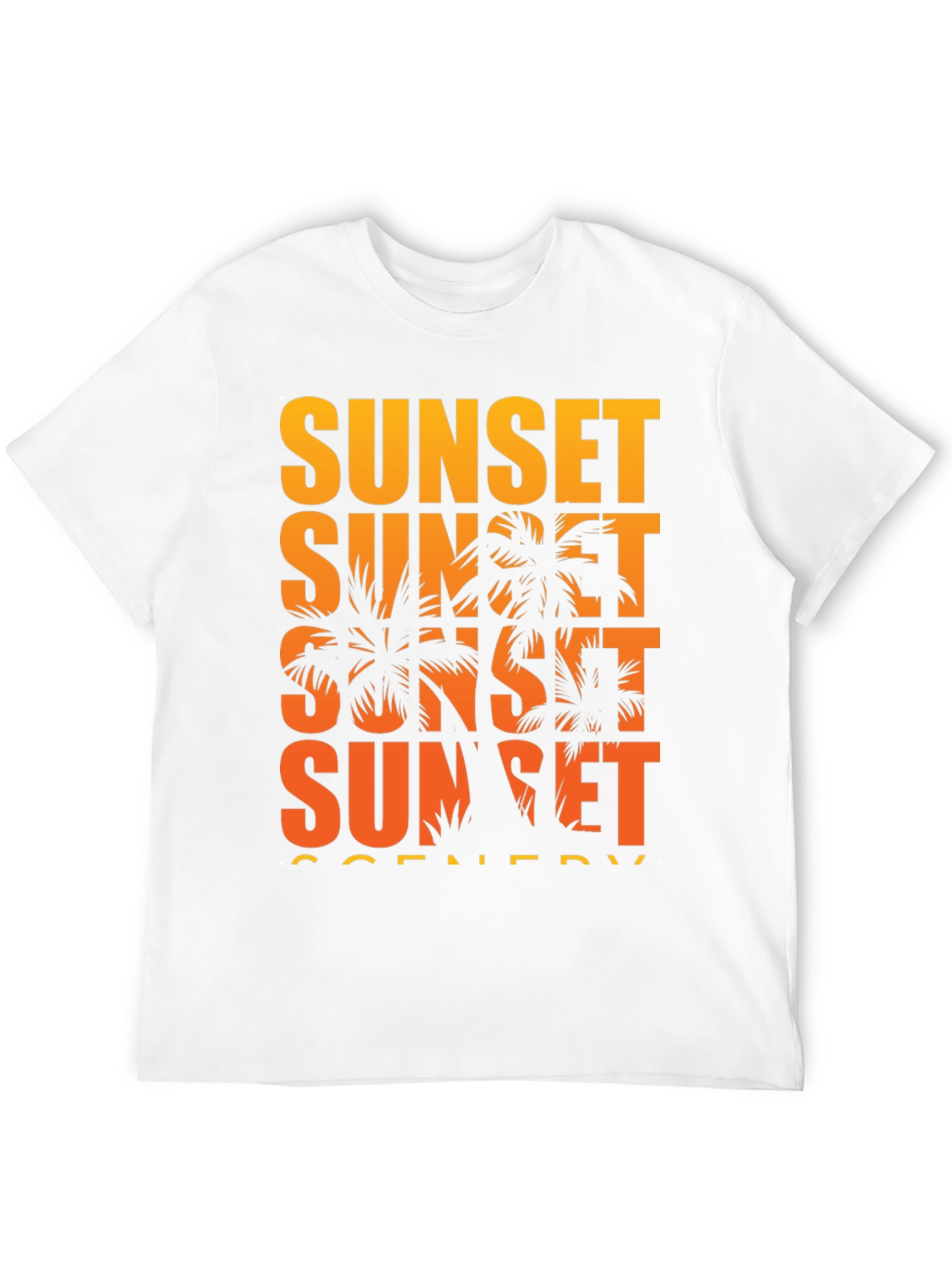 Sunset Scenery Graphic T-Shirt