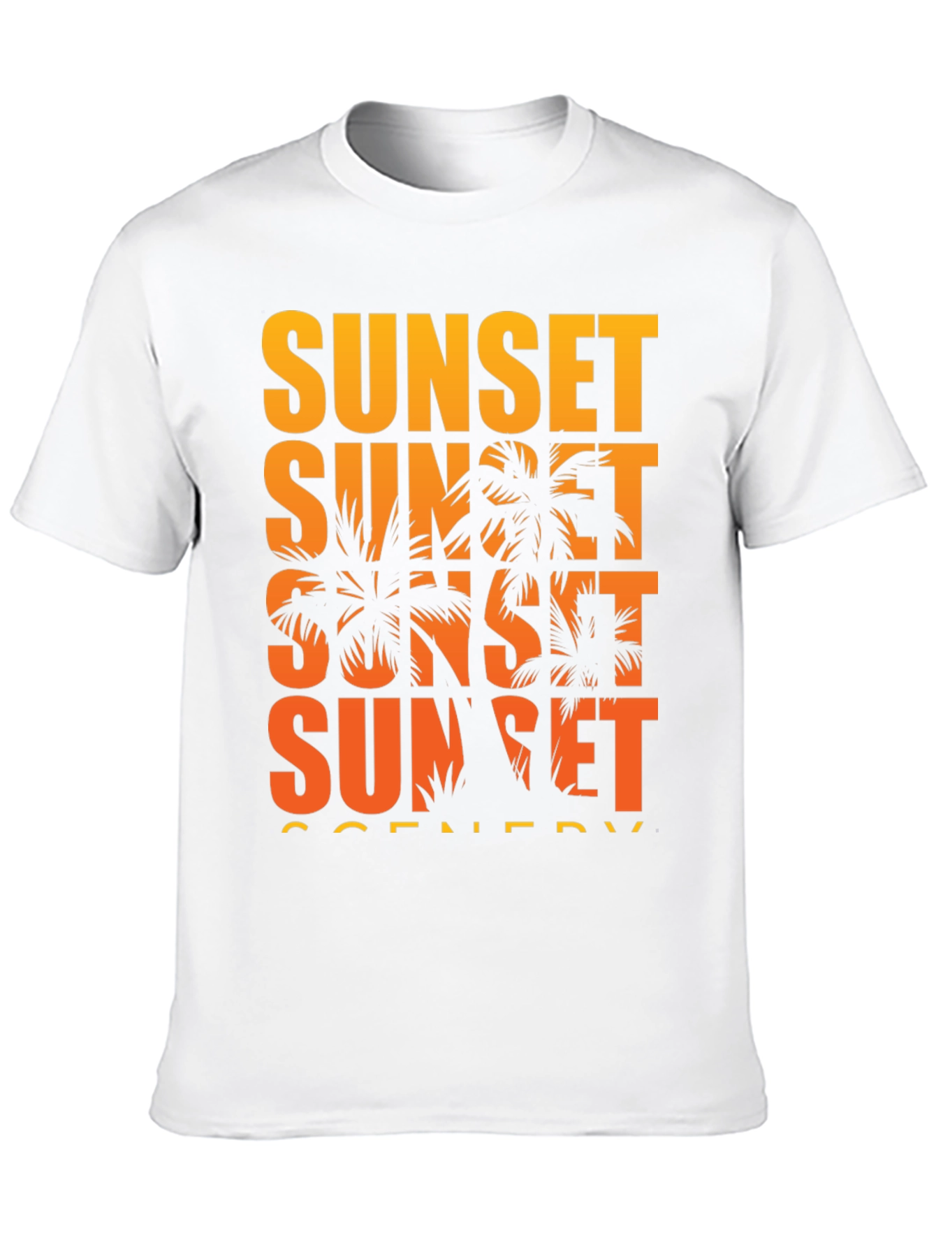 Sunset Scenery Graphic T-Shirt