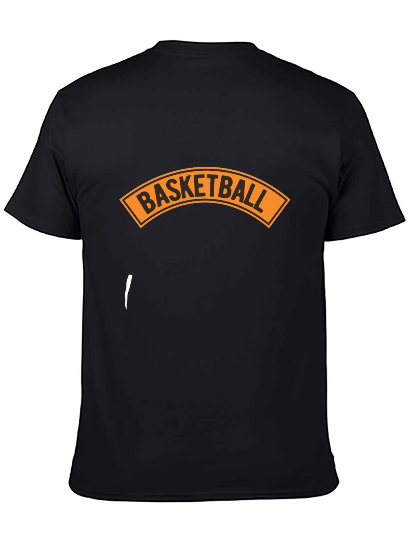 Basketball Graphic Tee - Black Cotton Blend