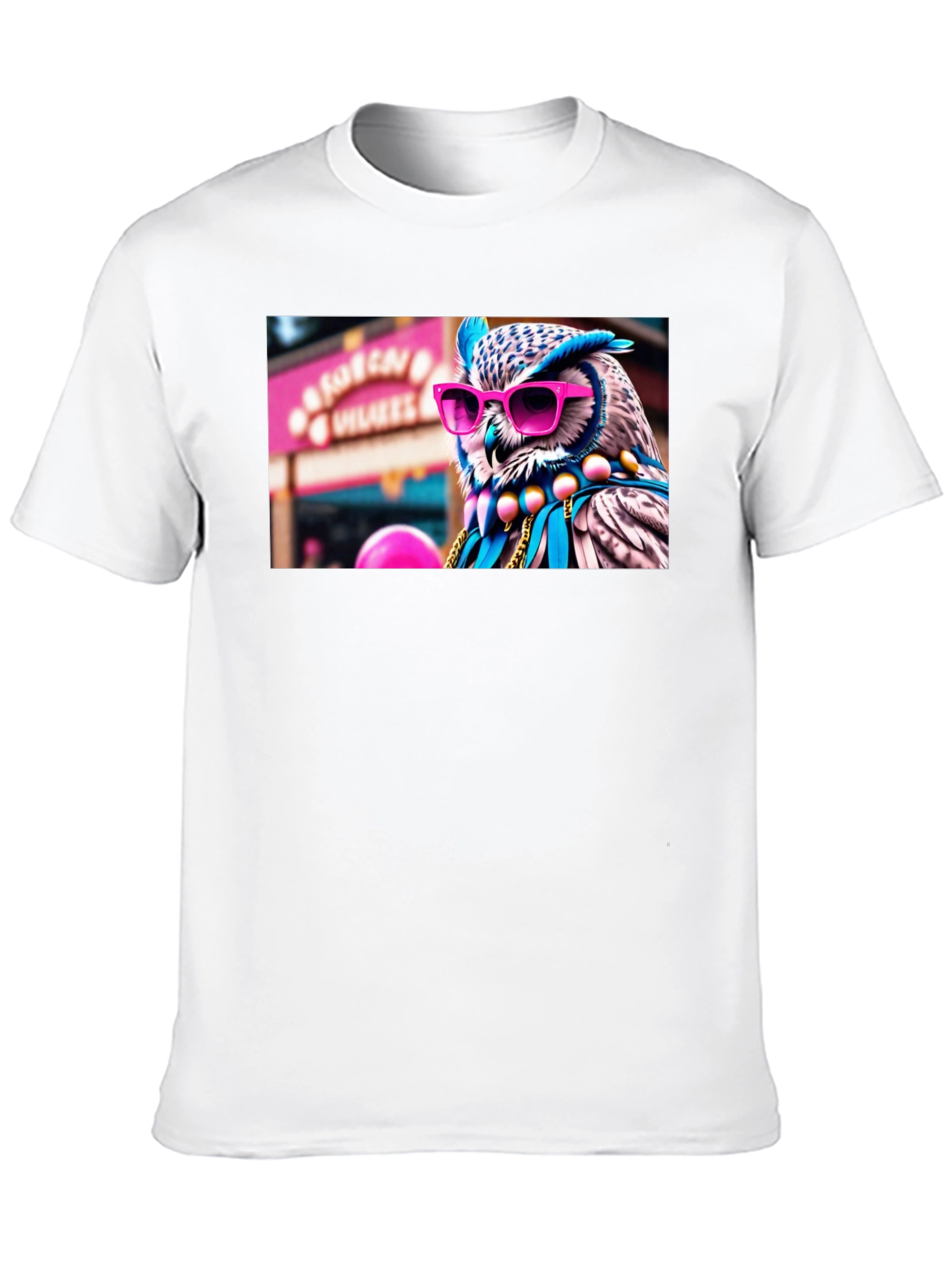 Cool Owl Graphic Tee - Funky Animal Shirt