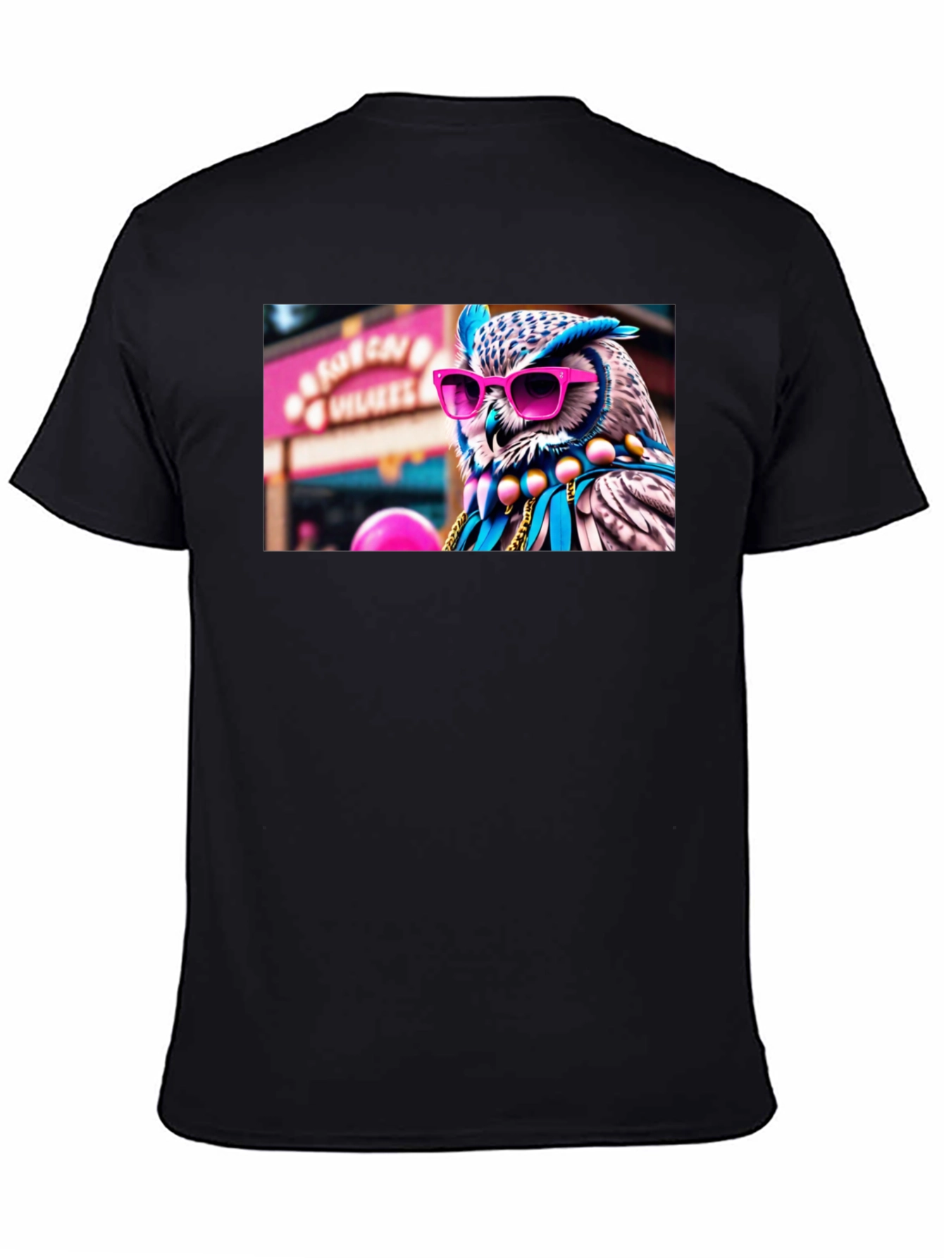 Cool Owl Graphic Tee - Funky Animal Shirt