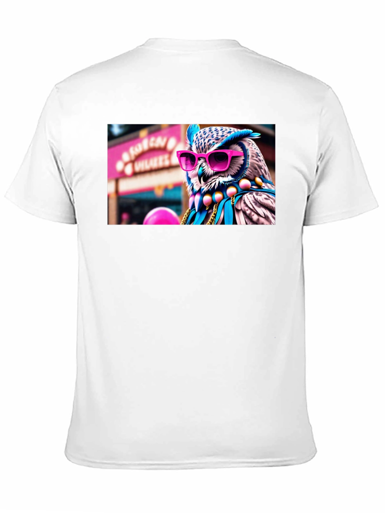 Cool Owl Graphic Tee - Funky Animal Shirt