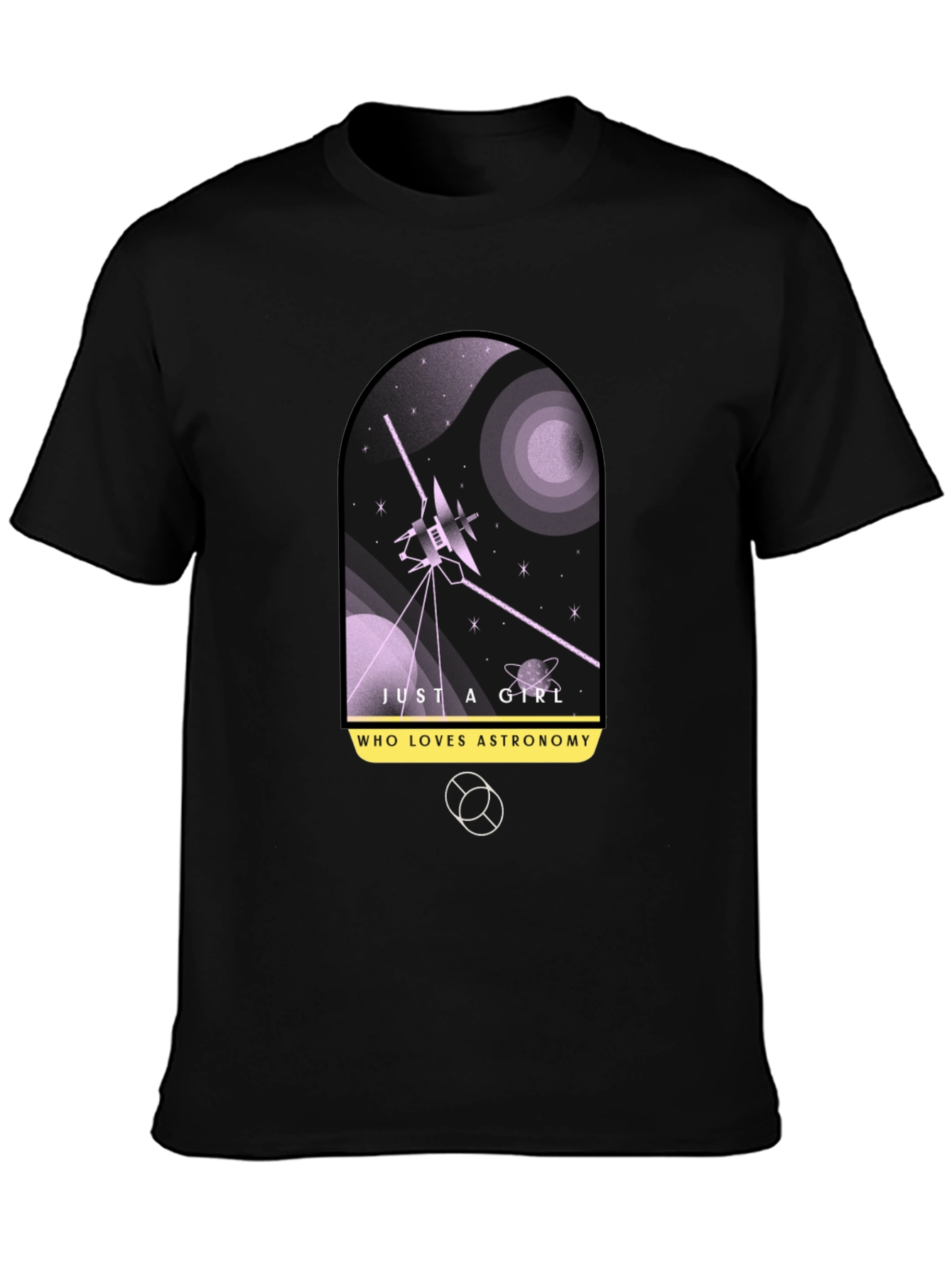 Astronomy Lover Black Graphic Tee