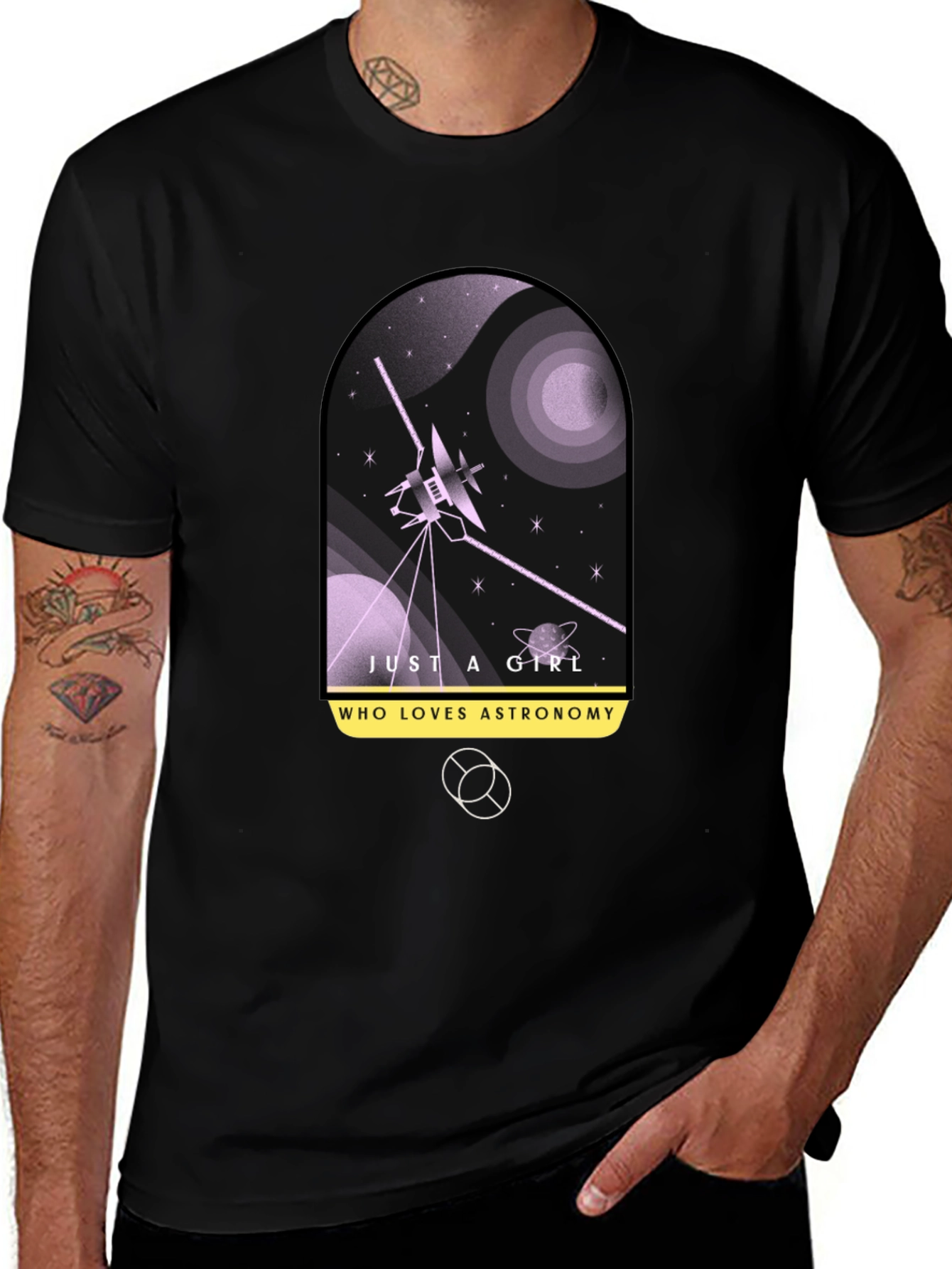 Astronomy Lover Black Graphic Tee