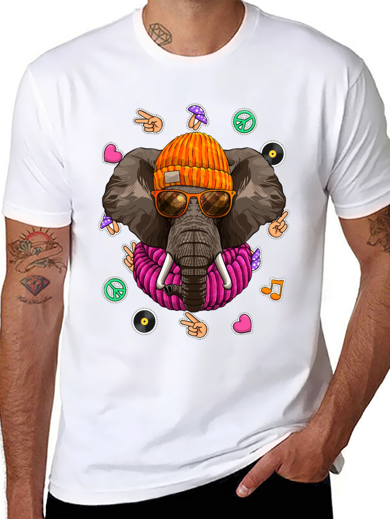 Cool Elephant Graphic Tee