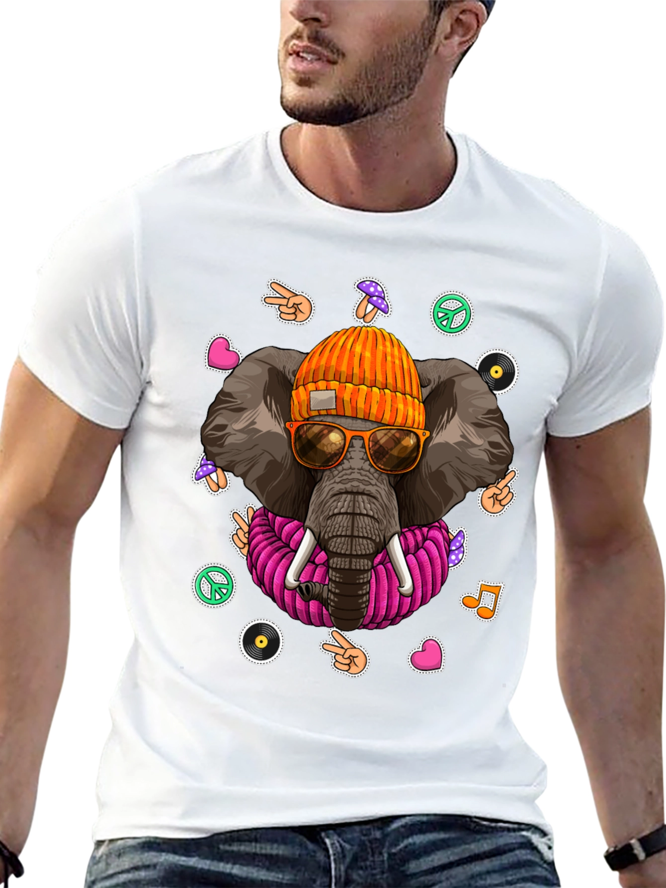 Cool Elephant Graphic Tee