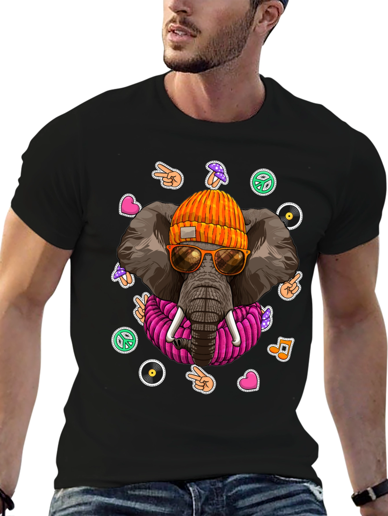 Cool Elephant Graphic Tee