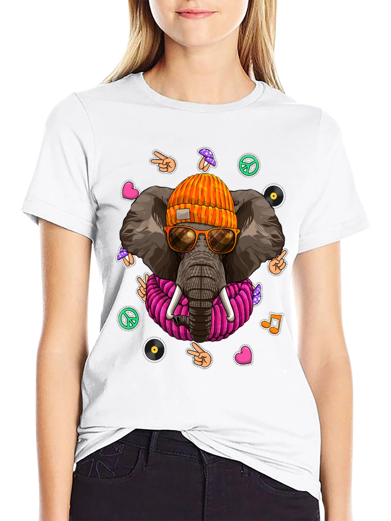 Cool Elephant Graphic Tee