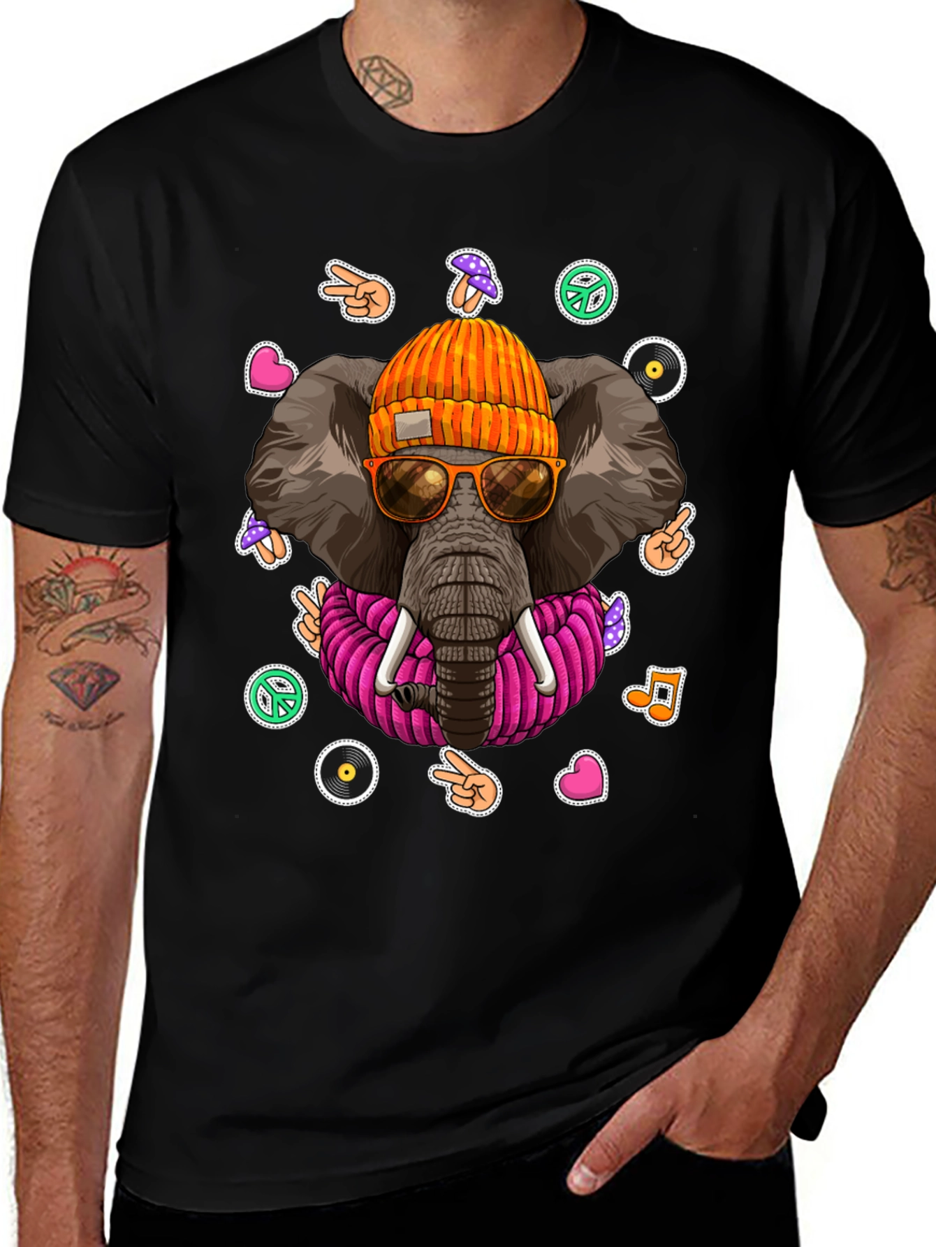 Cool Elephant Graphic Tee