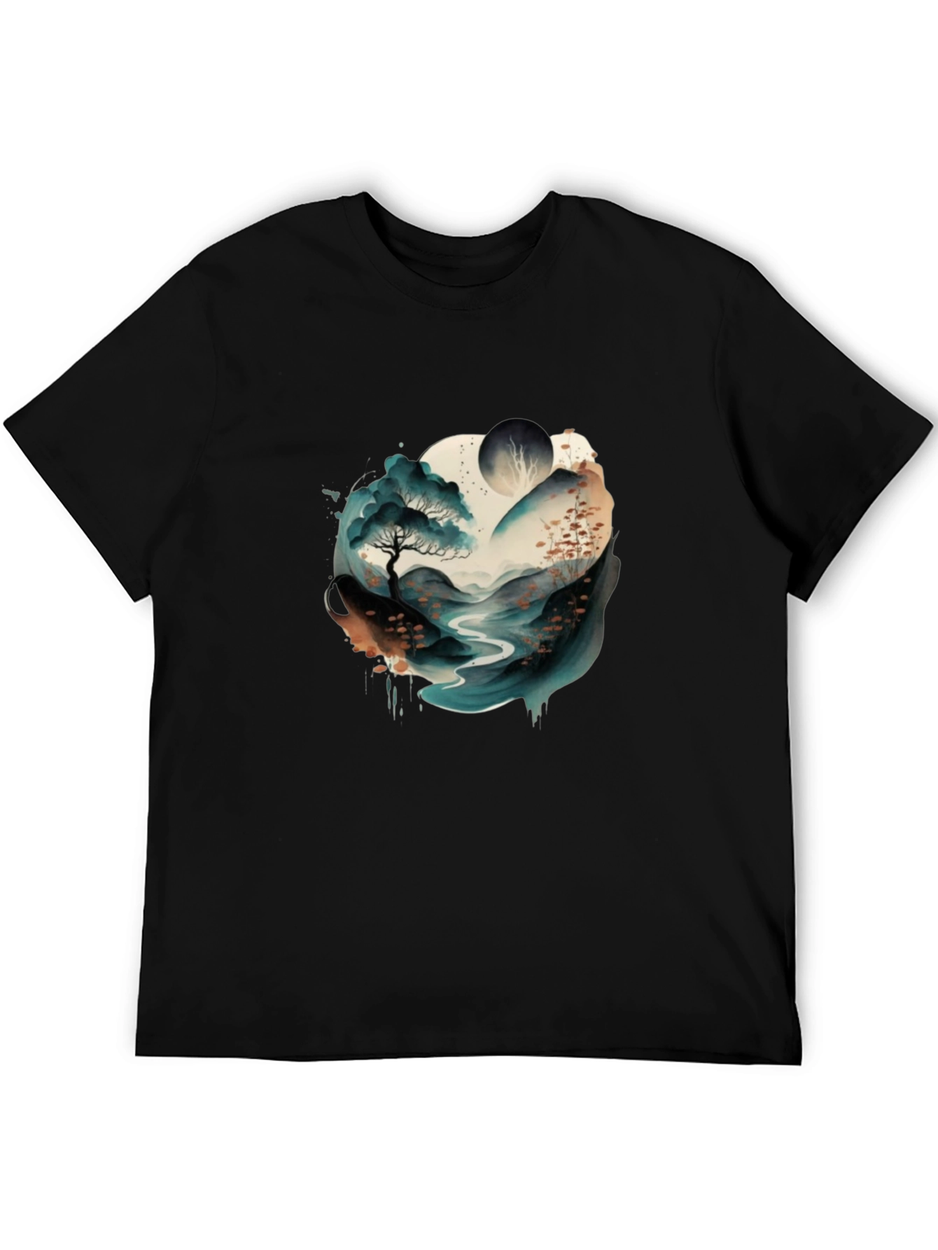 Watercolor Landscape Graphic Tee