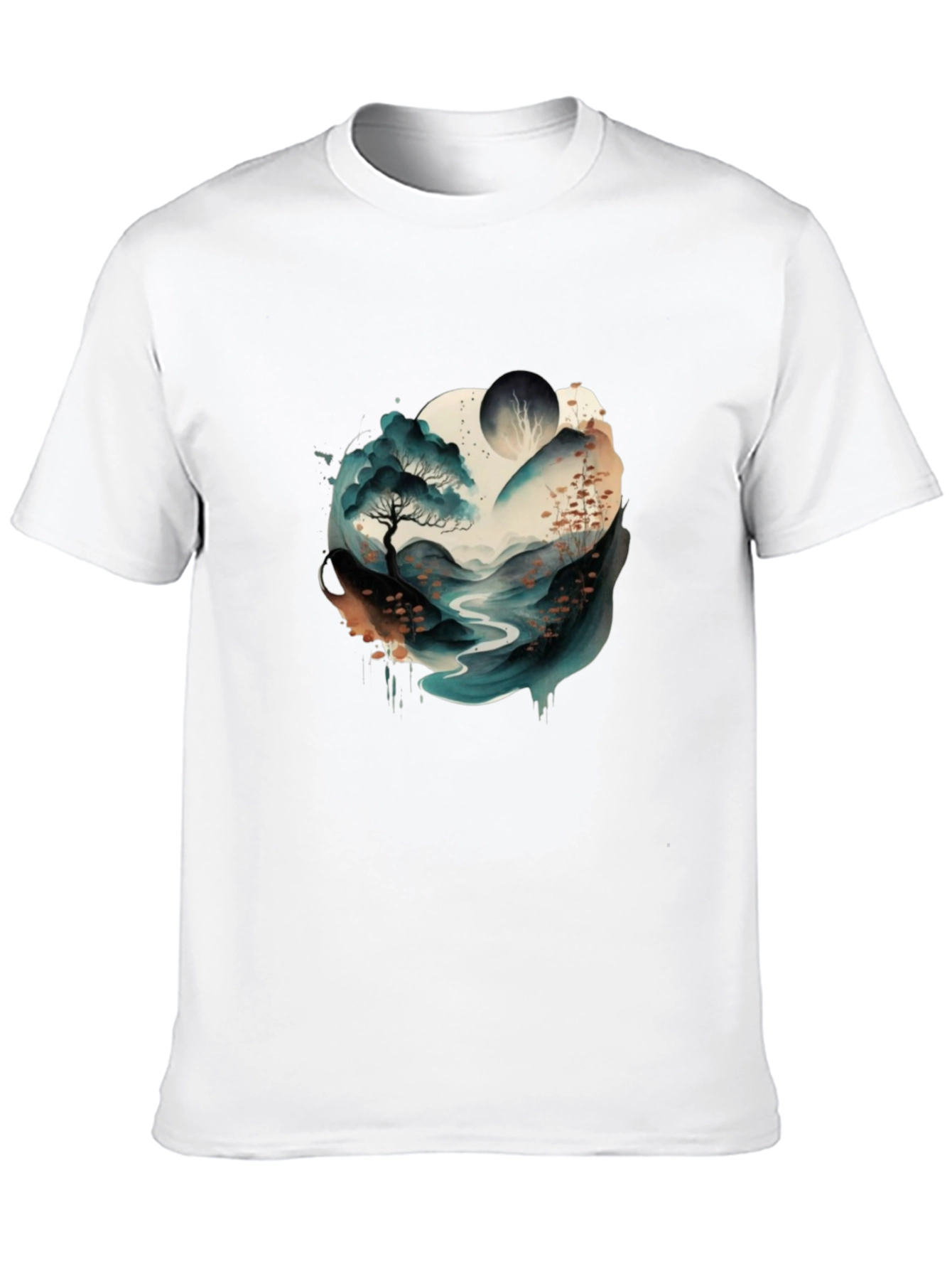 Watercolor Landscape Graphic Tee