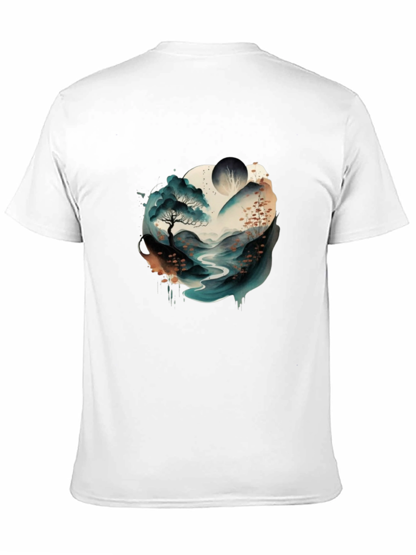 Watercolor Landscape Graphic Tee