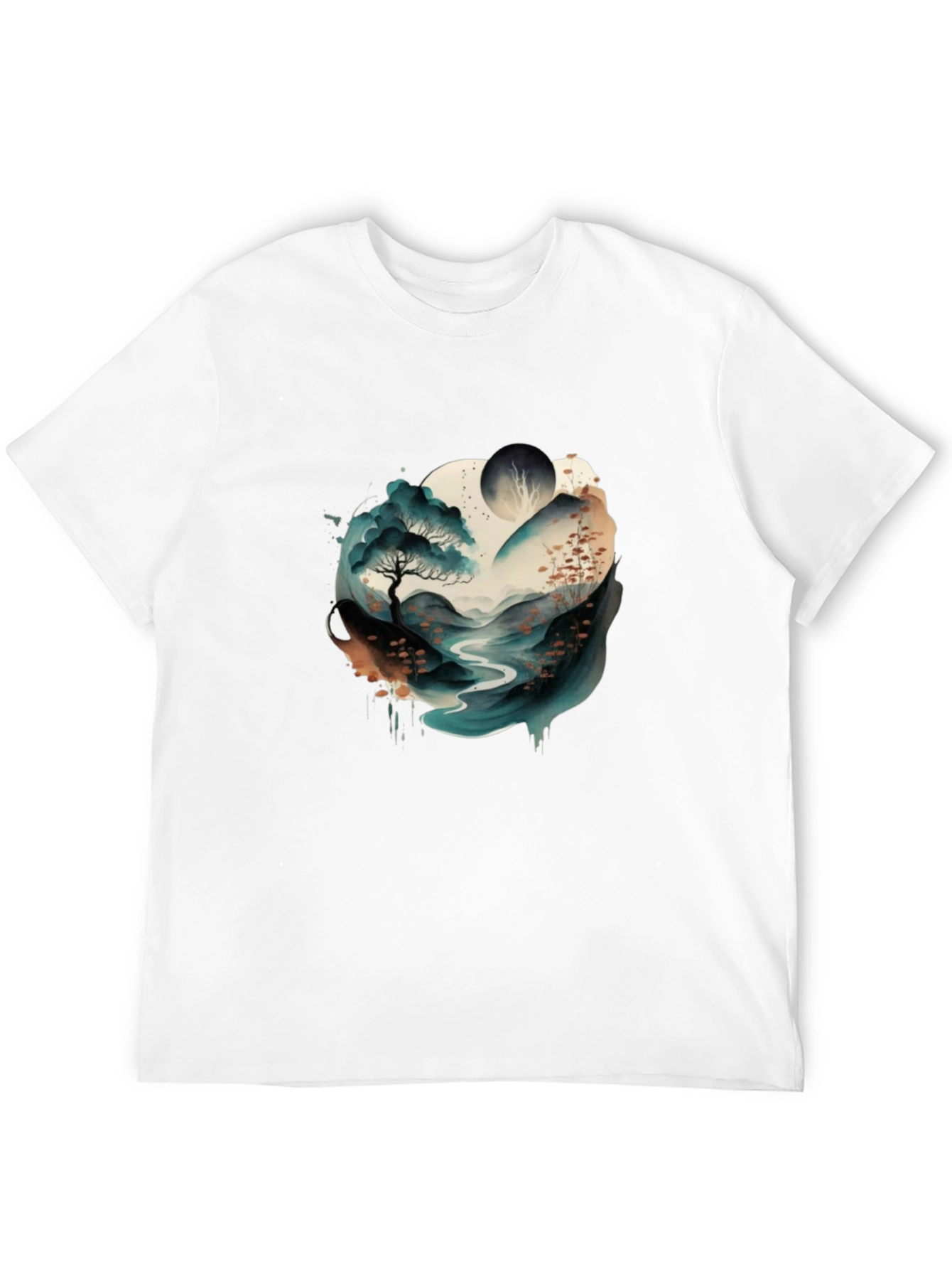 Watercolor Landscape Graphic Tee
