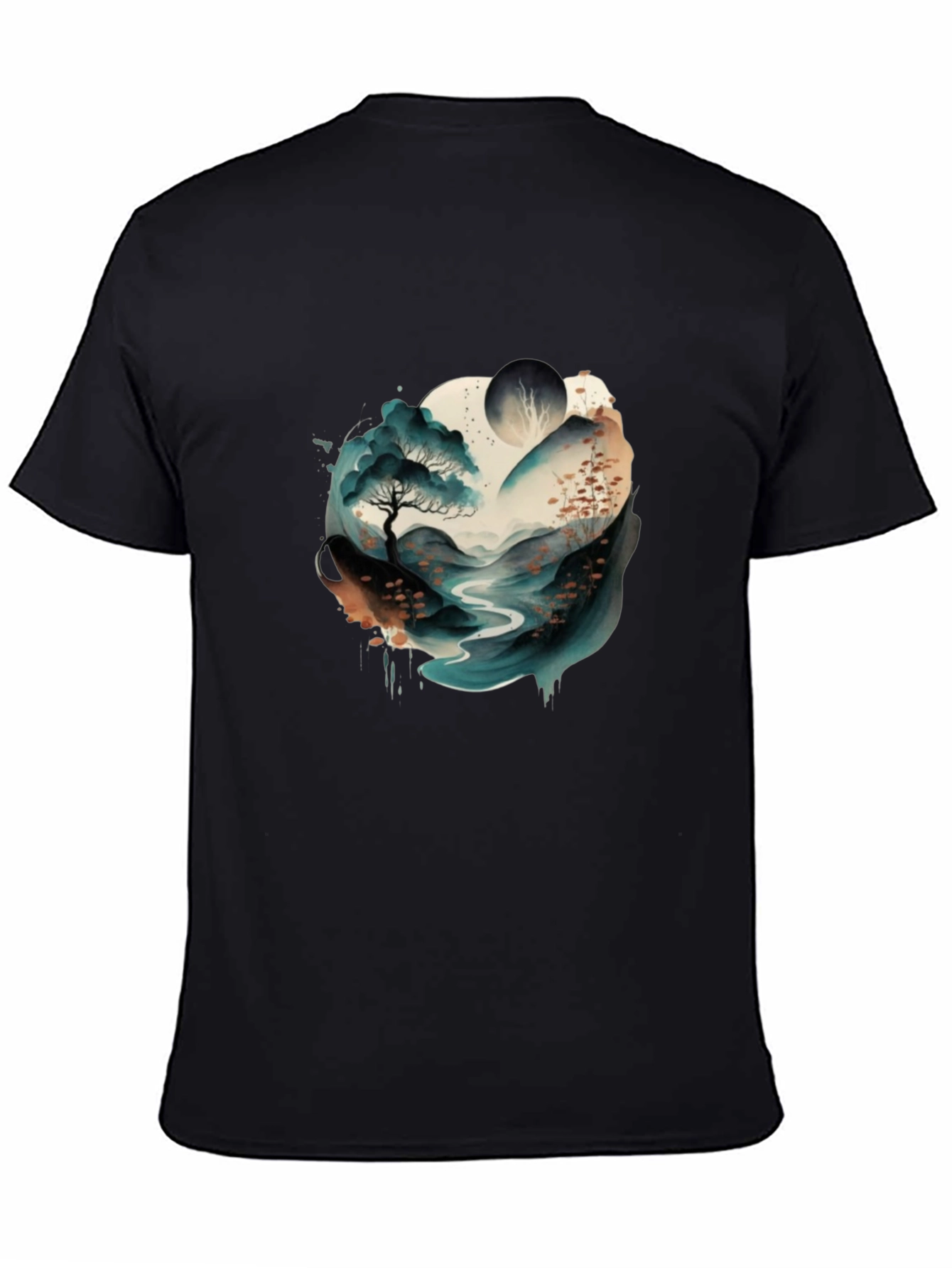 Watercolor Landscape Graphic Tee