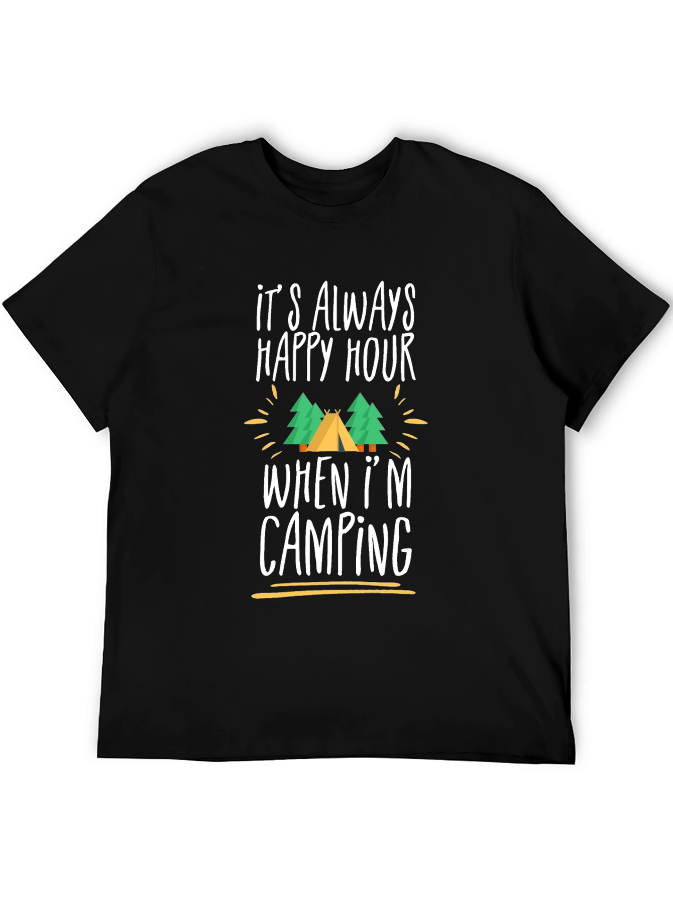 Camping Happy Hour Graphic Tee