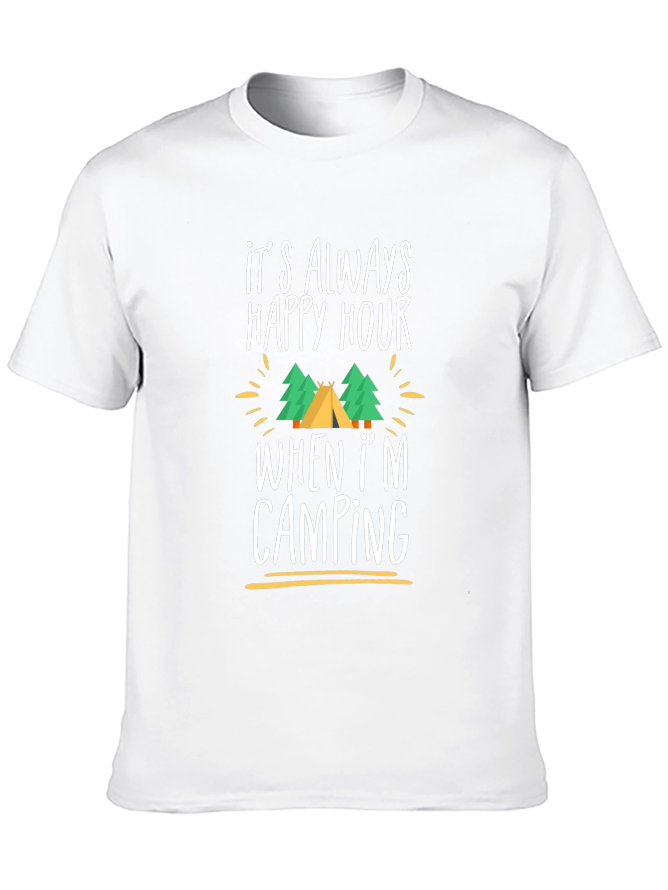 Camping Happy Hour Graphic Tee