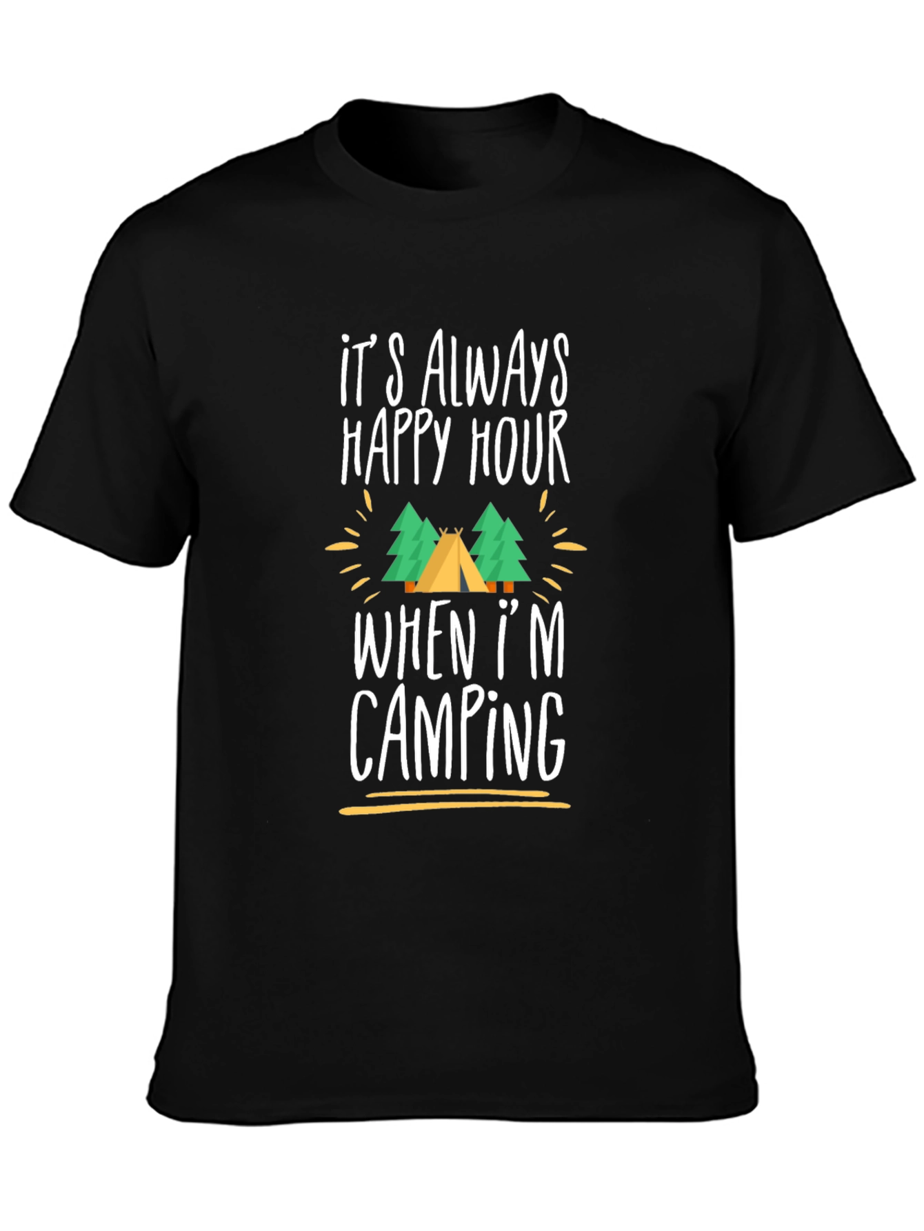 Camping Happy Hour Graphic Tee