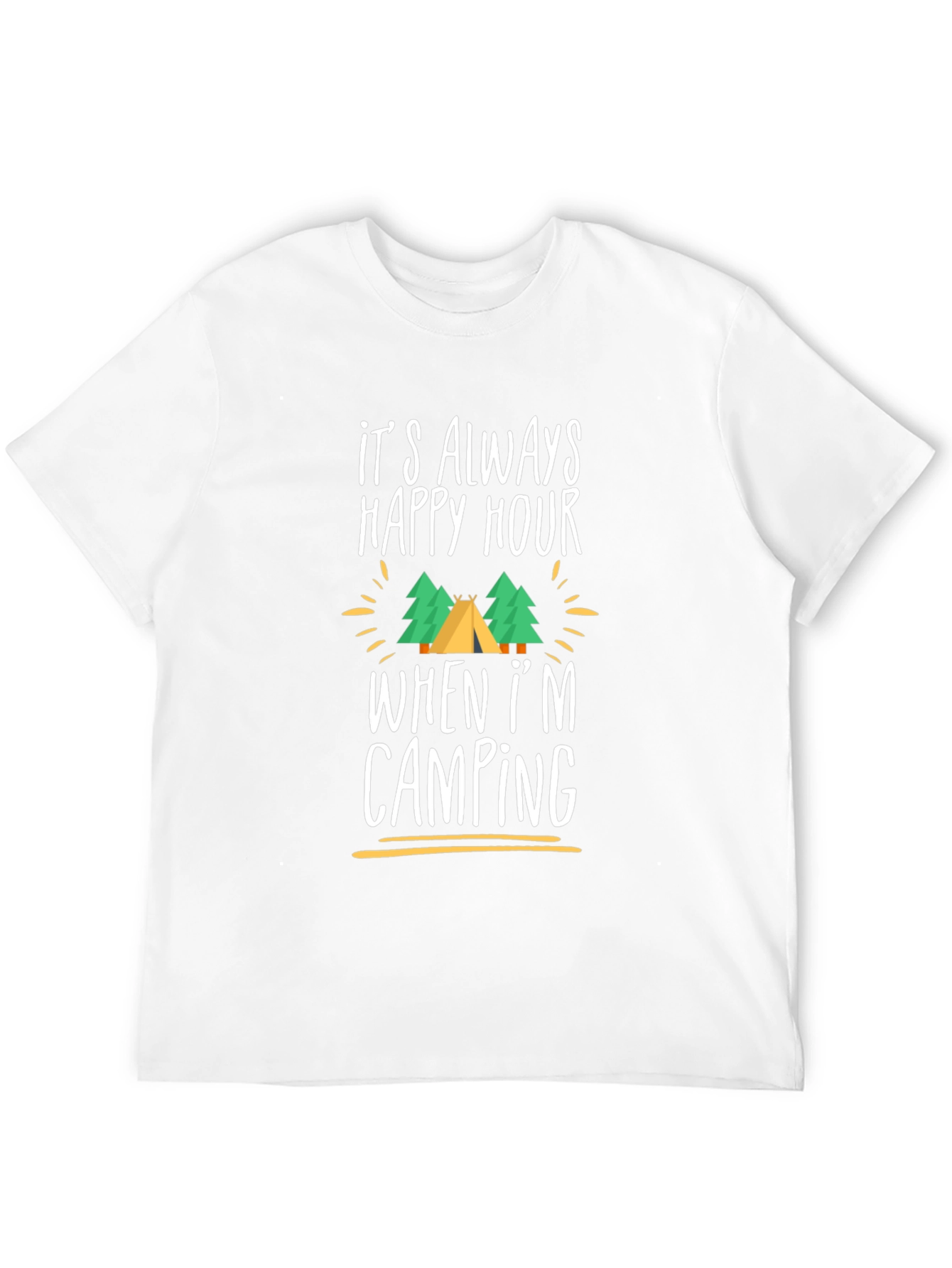 Camping Happy Hour Graphic Tee
