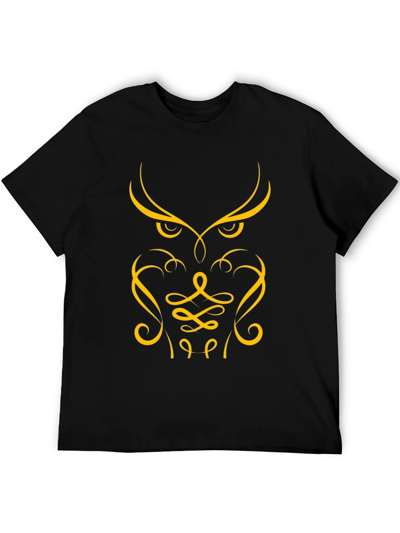 Owl Graphic Tee - Stylish Black T-Shirt