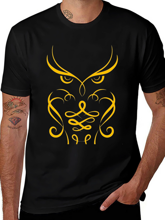 Owl Graphic Tee - Stylish Black T-Shirt