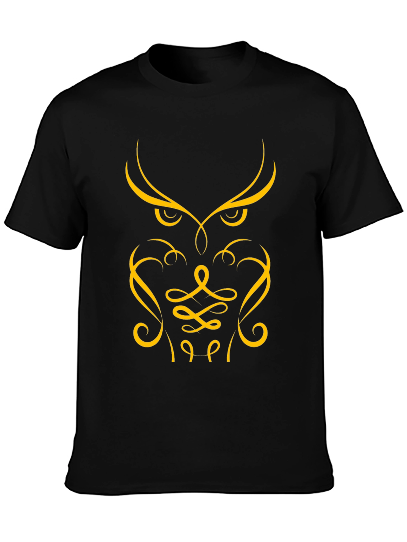 Owl Graphic Tee - Stylish Black T-Shirt