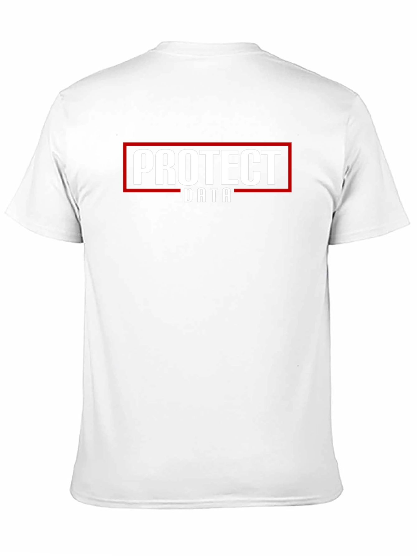 Protect Data Black Cotton T-Shirt