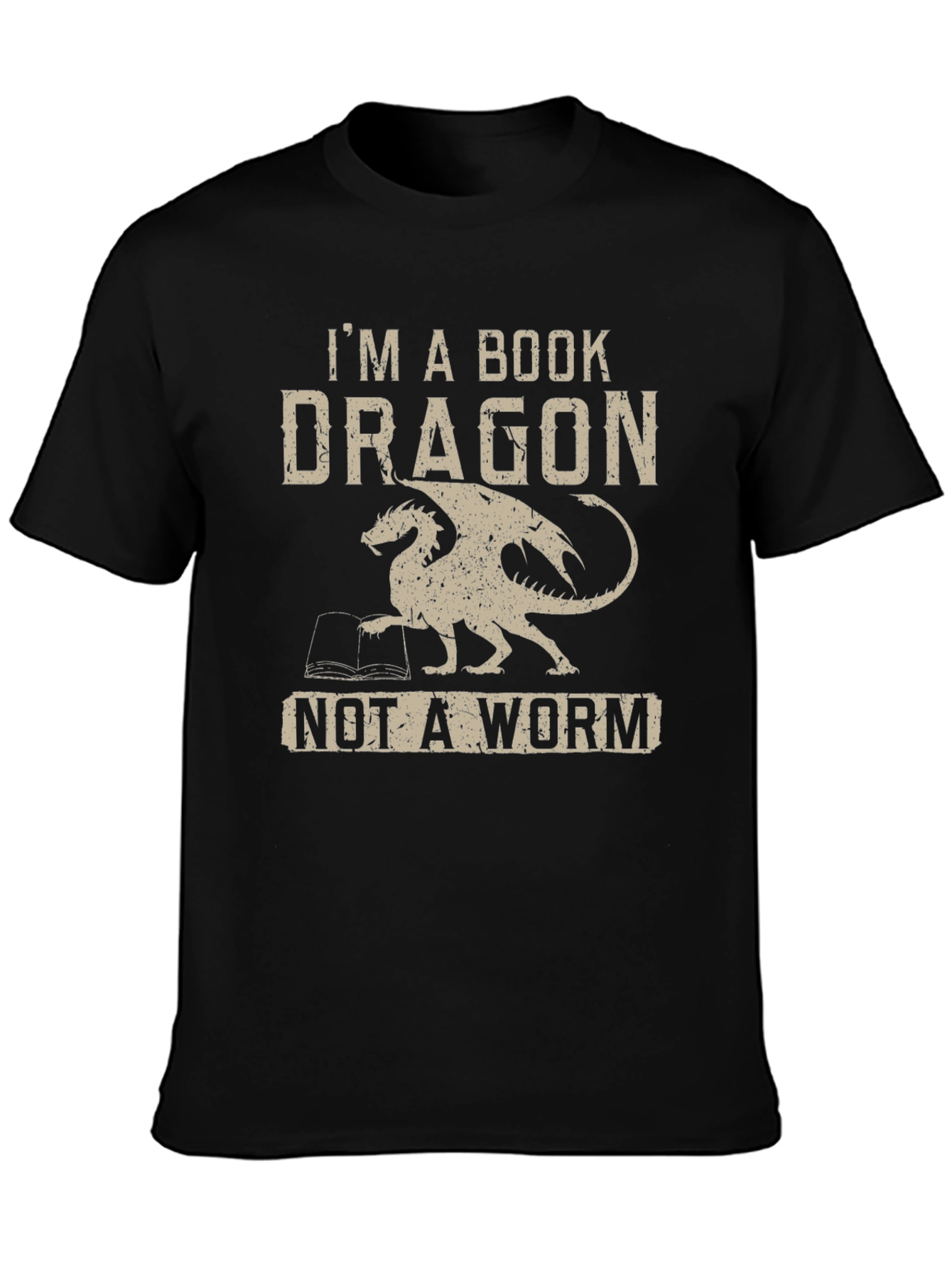 Book Dragon T-Shirt -  Im A Book Dragon Tee