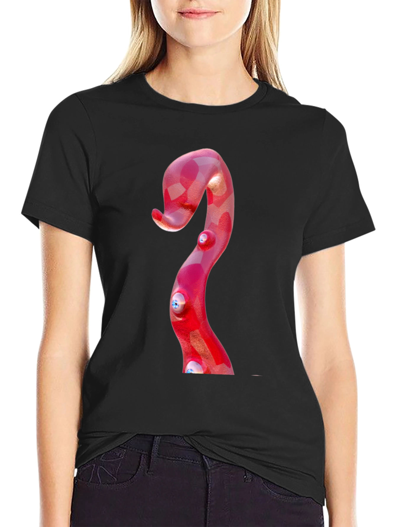 Red Tentacle T-Shirt - Quirky Graphic Tee