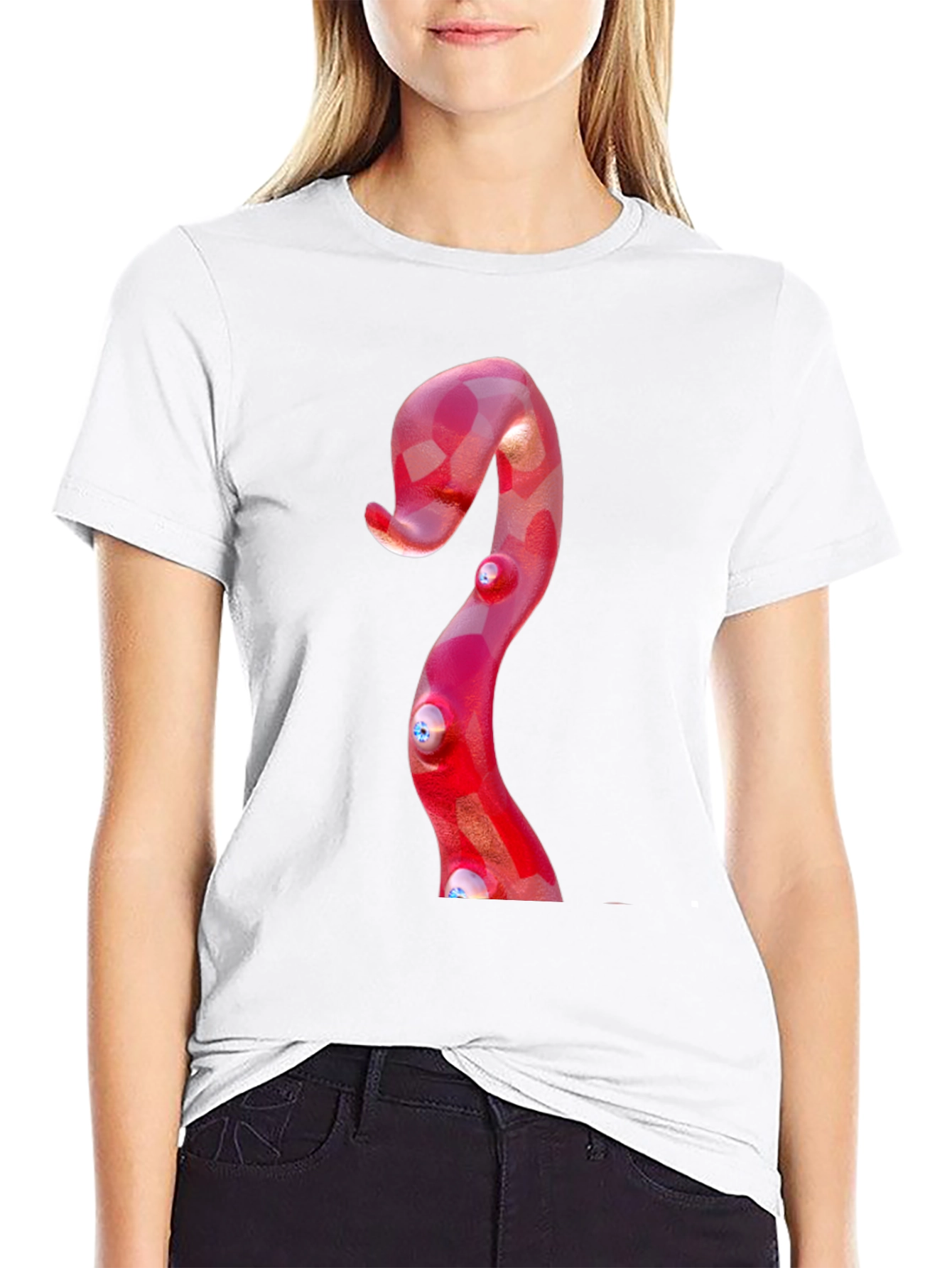 Red Tentacle T-Shirt - Quirky Graphic Tee