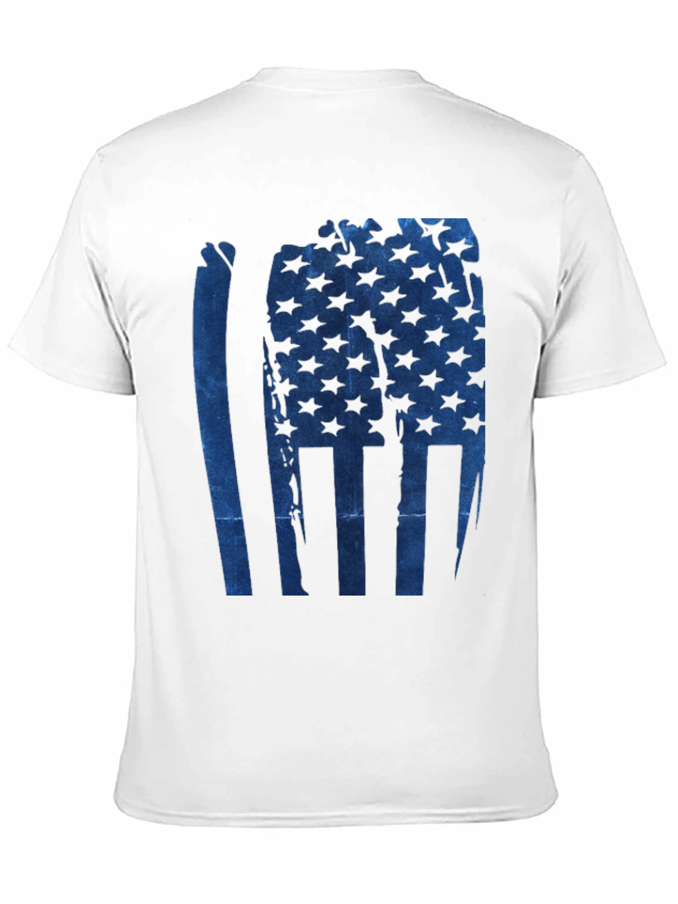 American Flag Graphic Print Mens T-Shirt