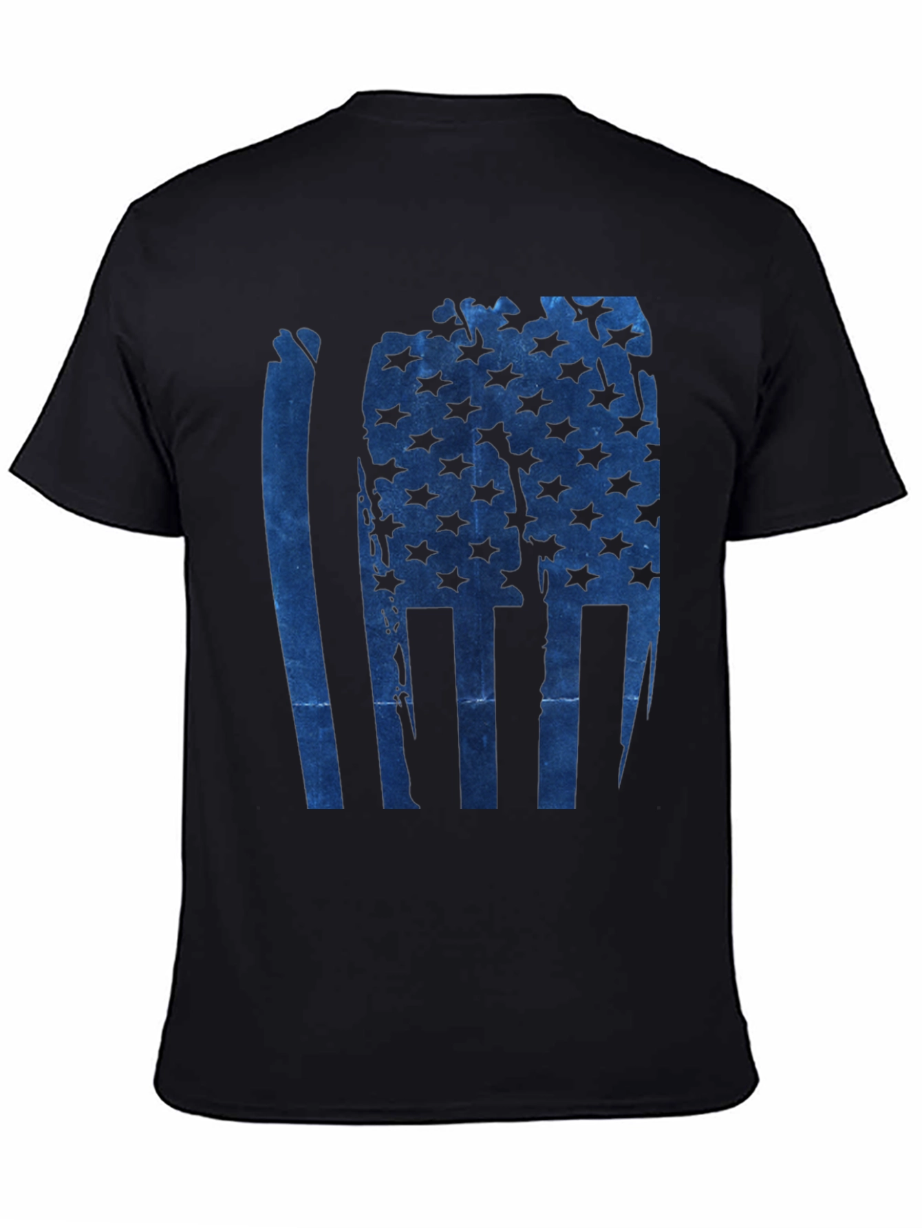 American Flag Graphic Print Mens T-Shirt