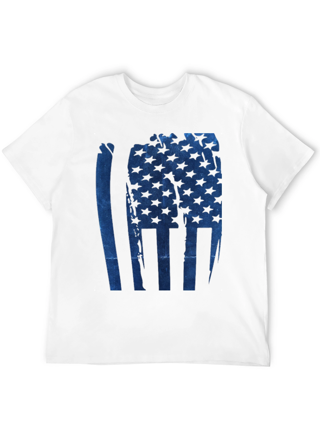 American Flag Graphic Print Mens T-Shirt
