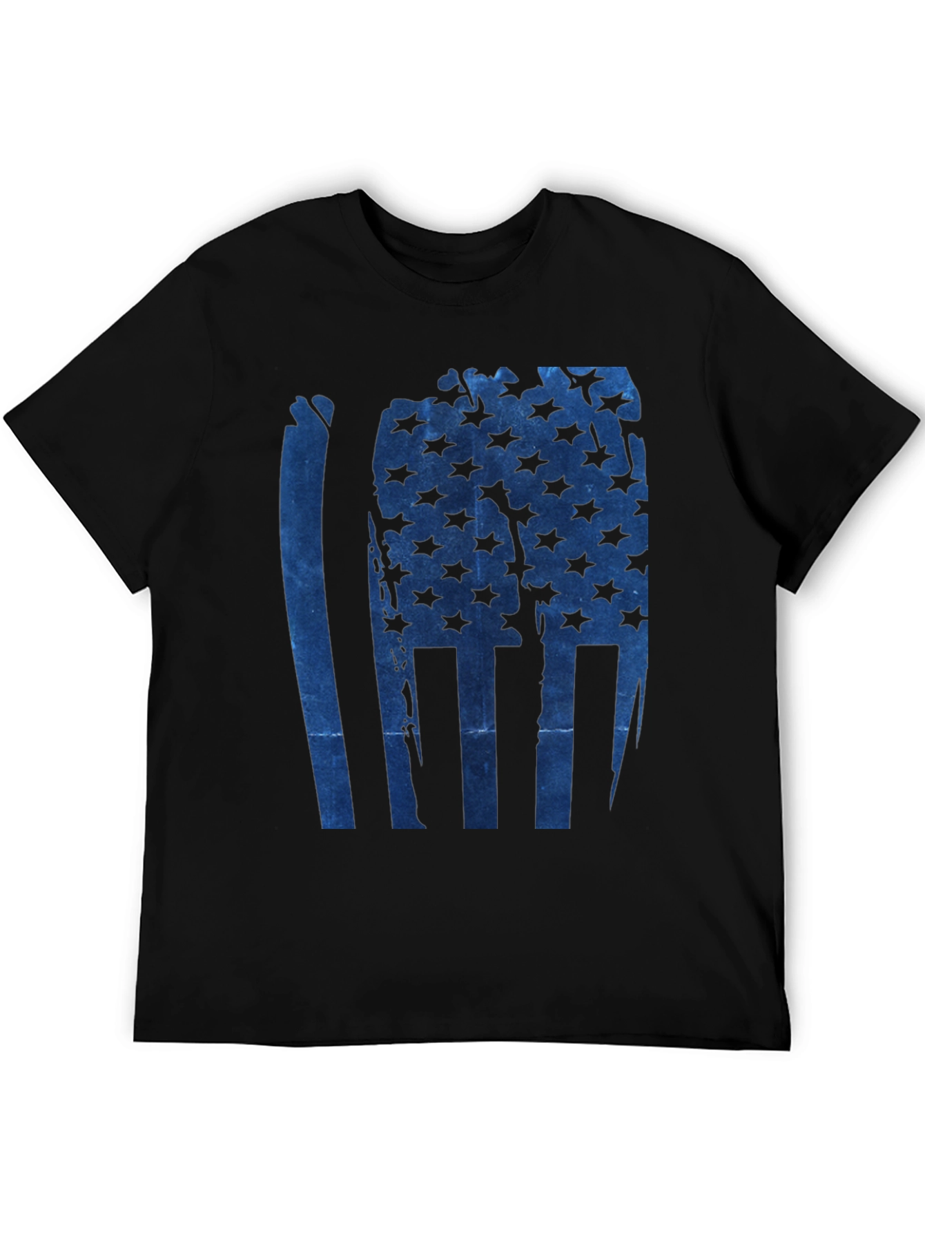 American Flag Graphic Print Mens T-Shirt