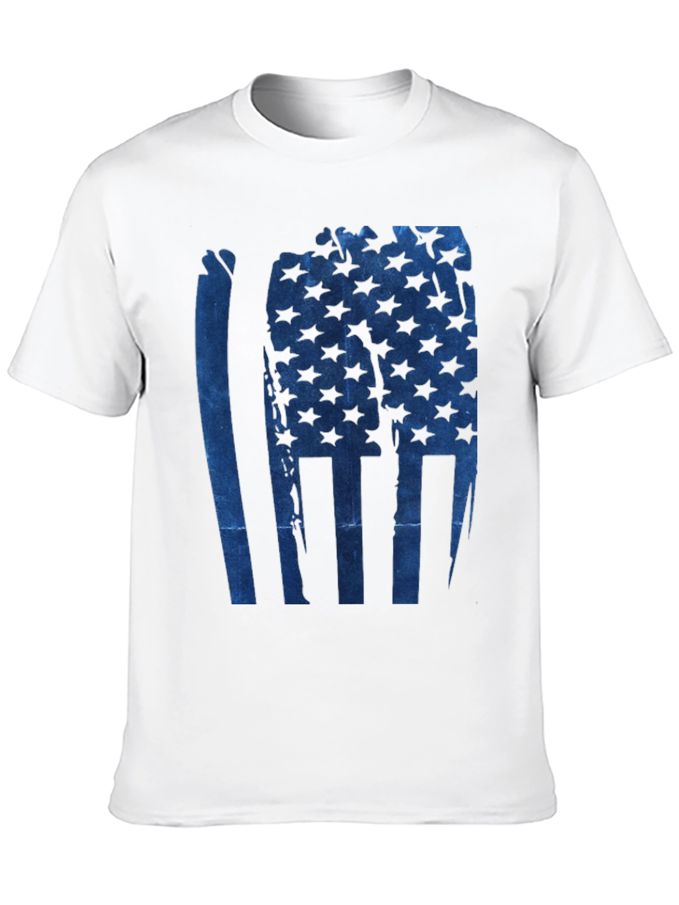 American Flag Graphic Print Mens T-Shirt
