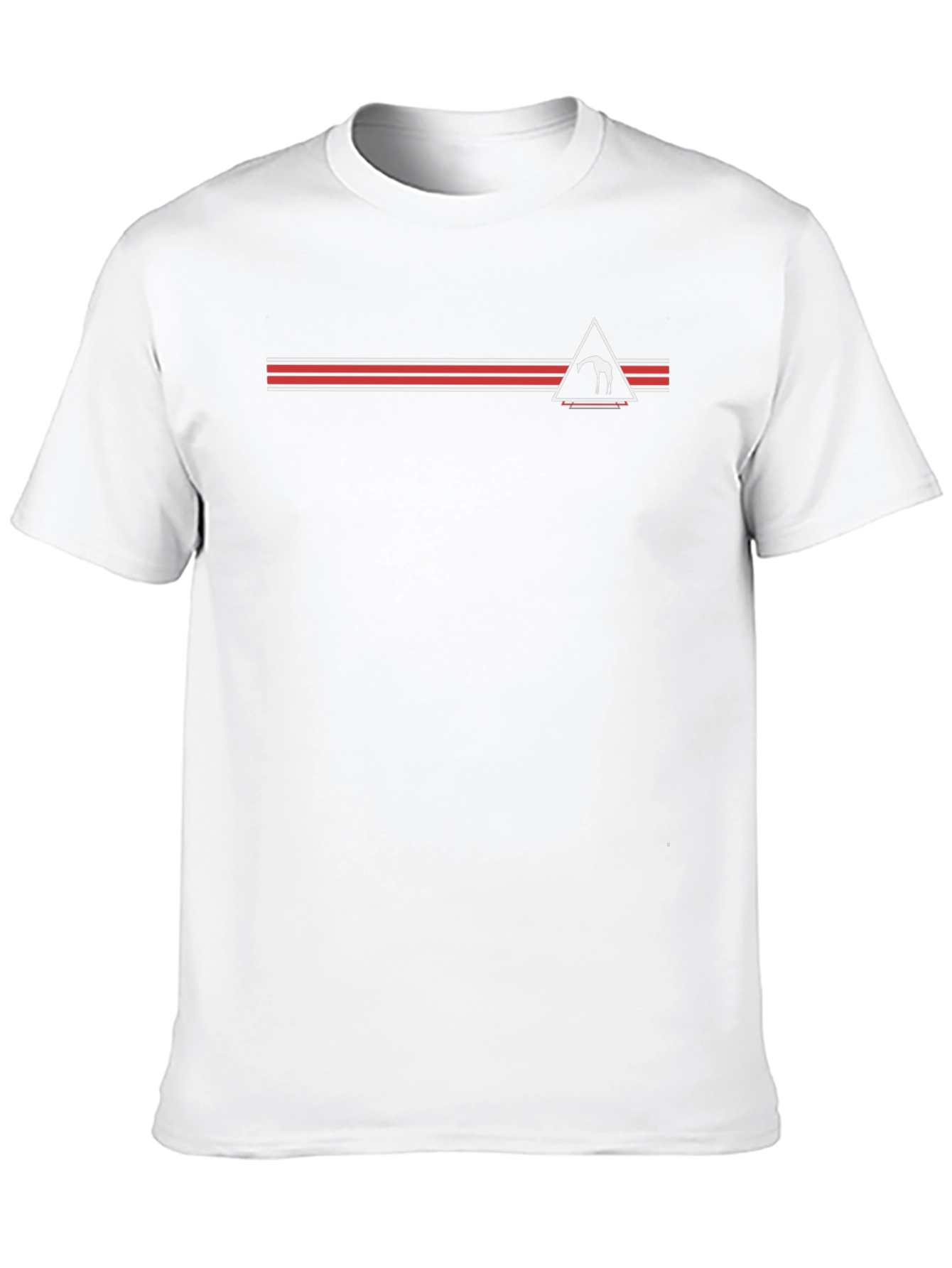 Stylish Black Graphic Tee - Geometric Design