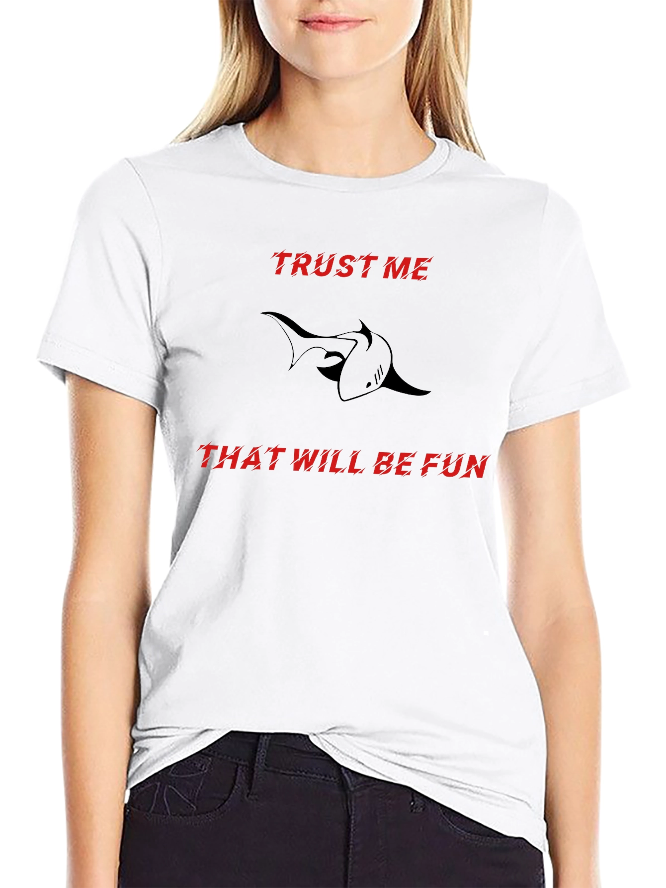 Trust Me Shark Graphic T-Shirt