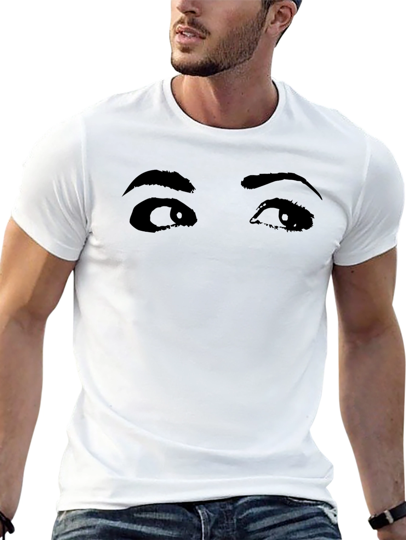 Intriguing Eyes Graphic T-Shirt