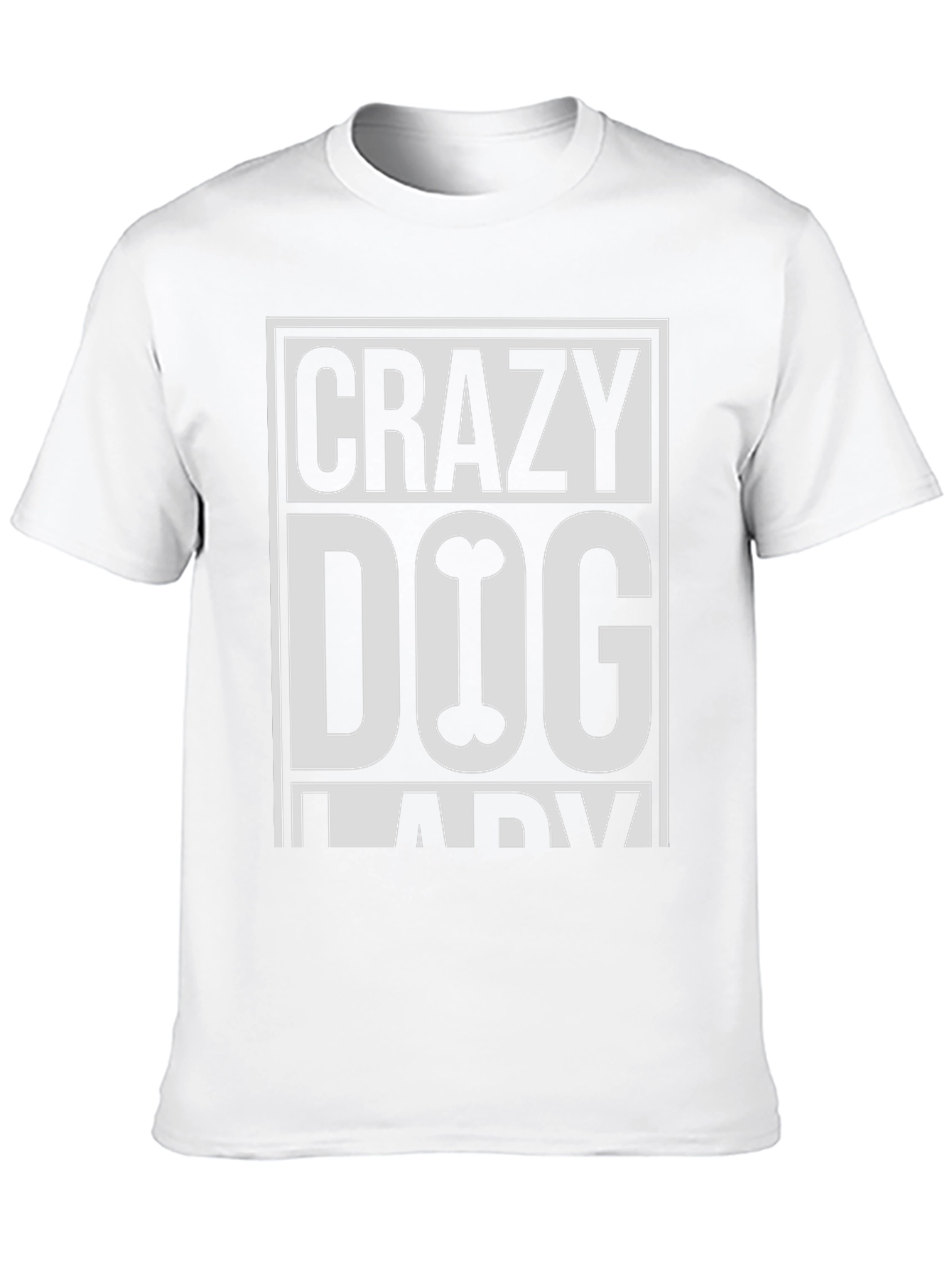 Crazy Dog Lady Black T-Shirt