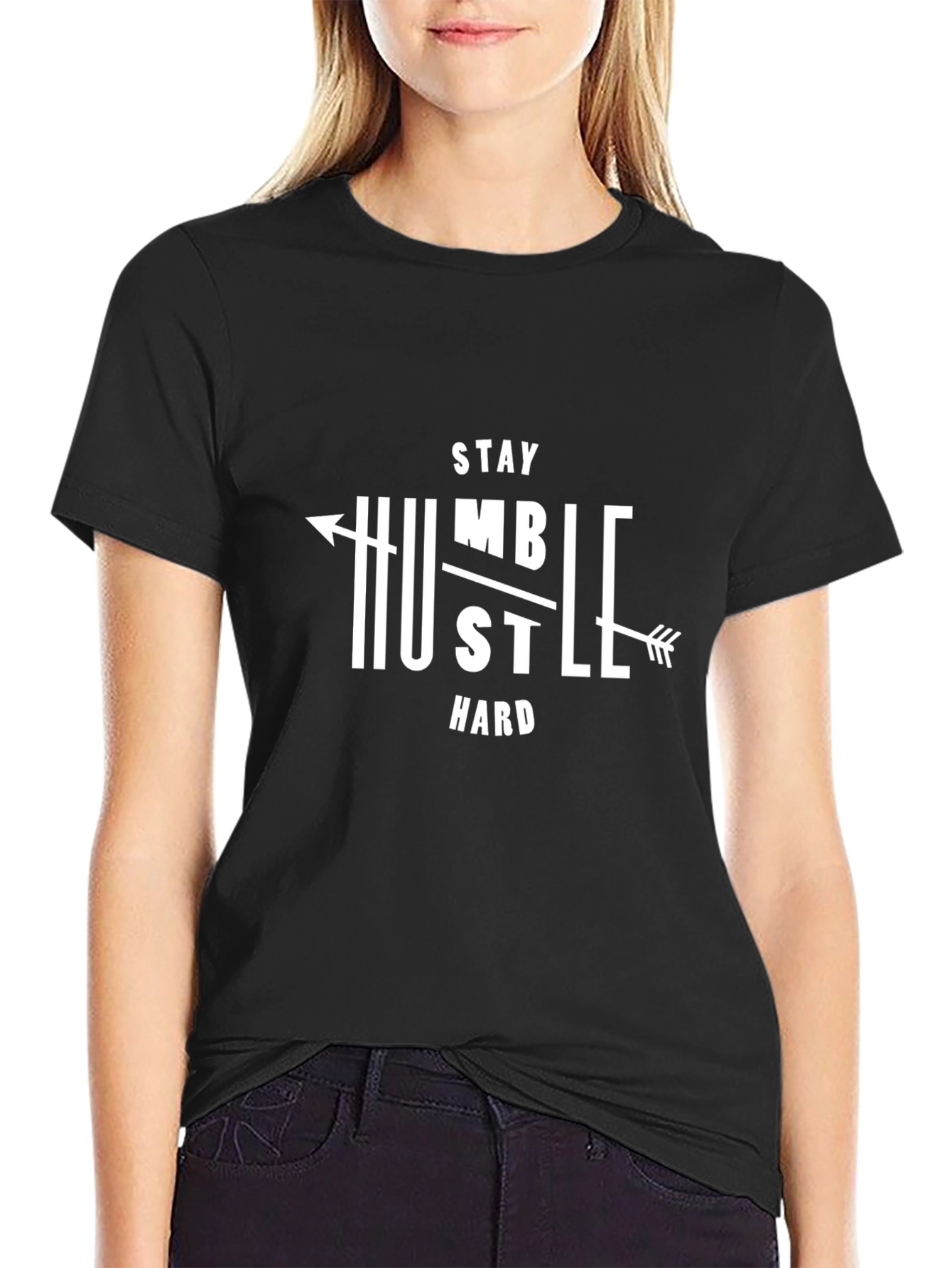 Stay Humble Hustle Hard Graphic T-Shirt