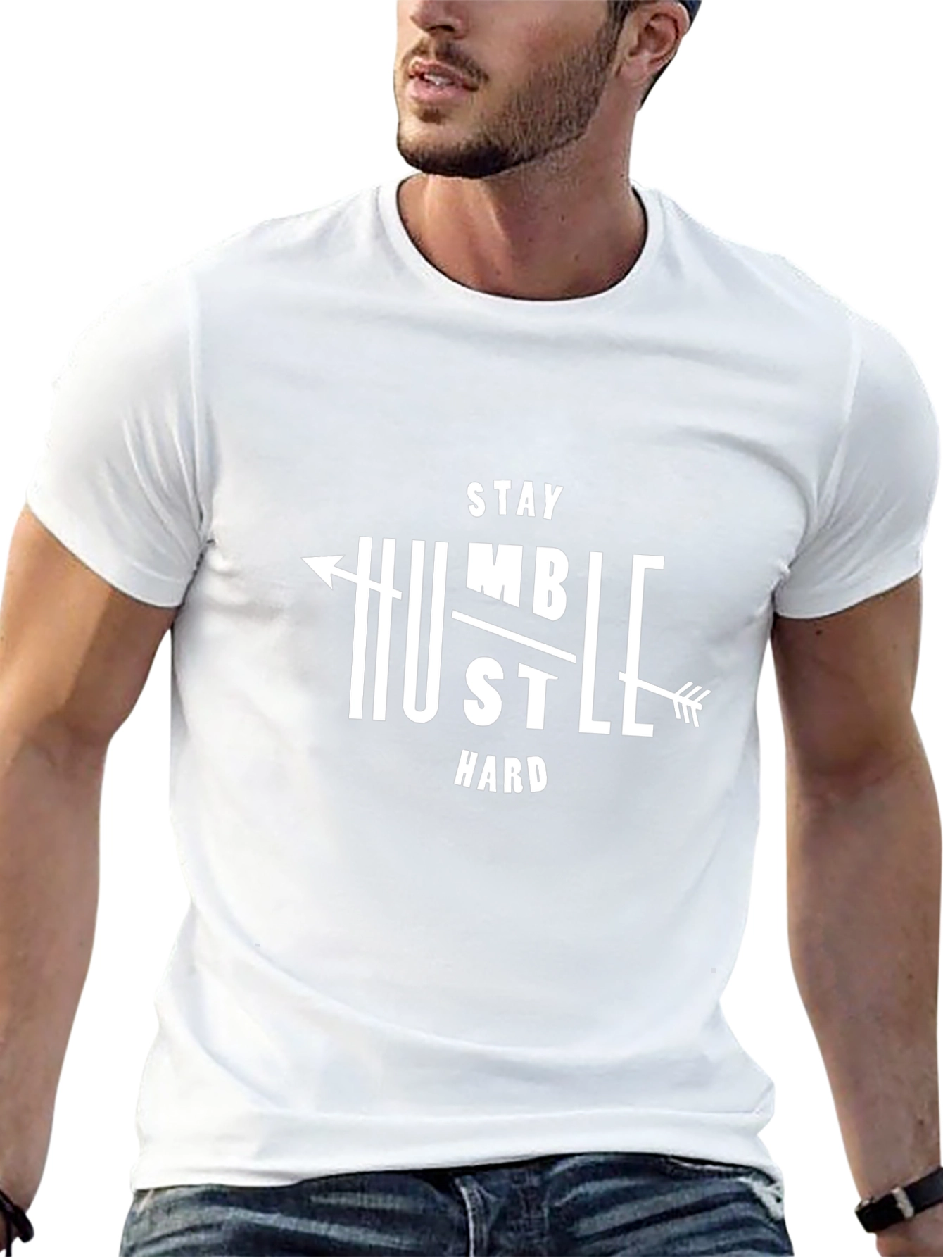 Stay Humble Hustle Hard Graphic T-Shirt