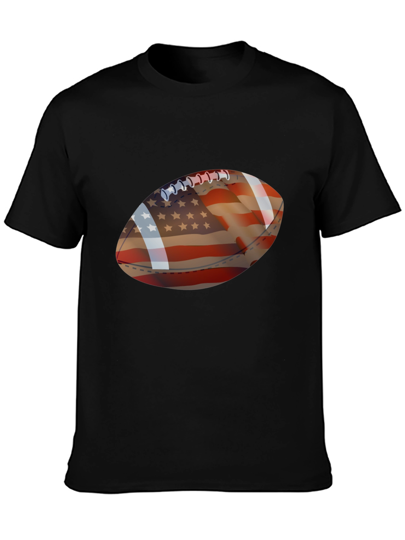 American Flag Football Graphic T-Shirt