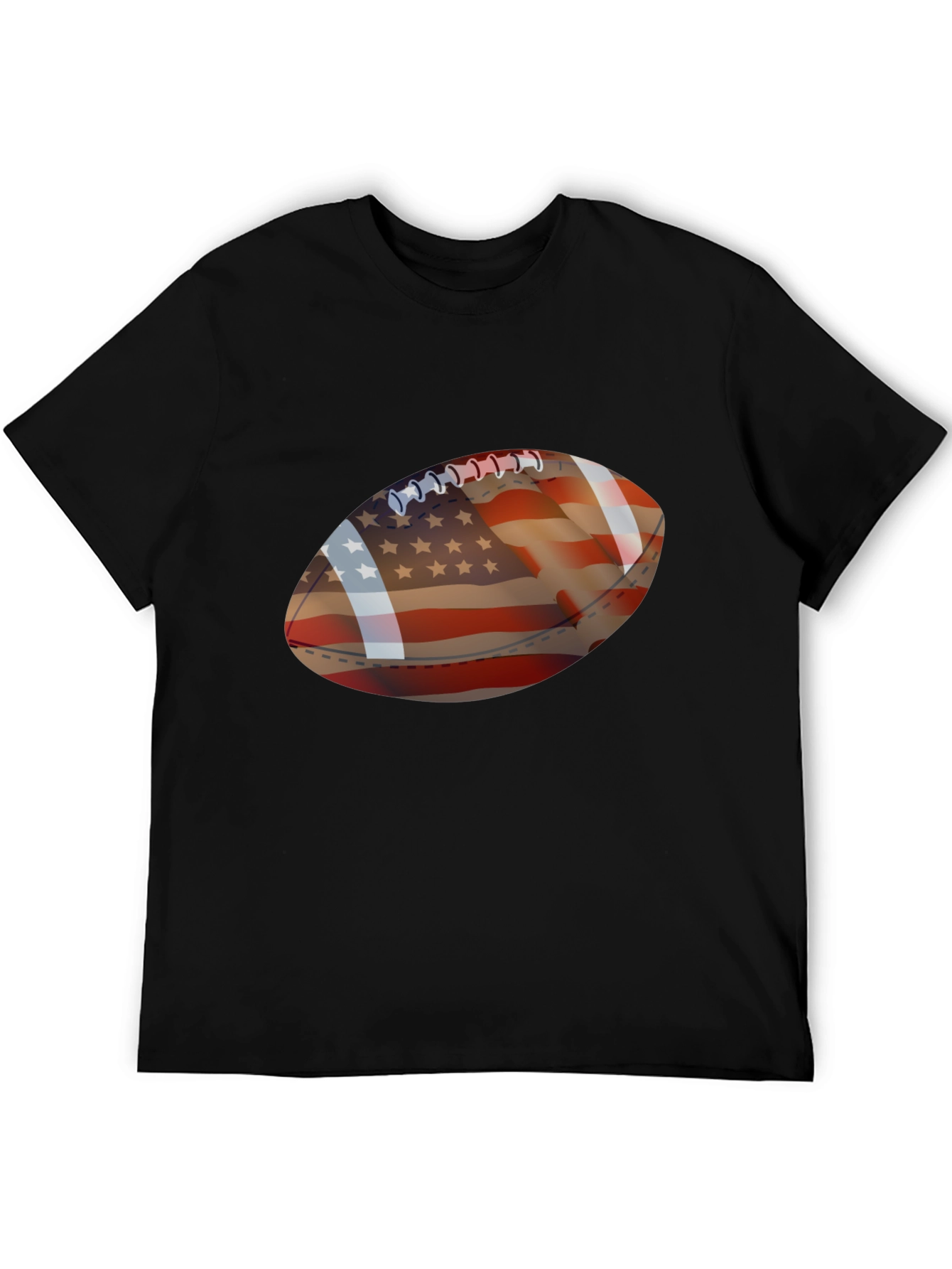 American Flag Football Graphic T-Shirt