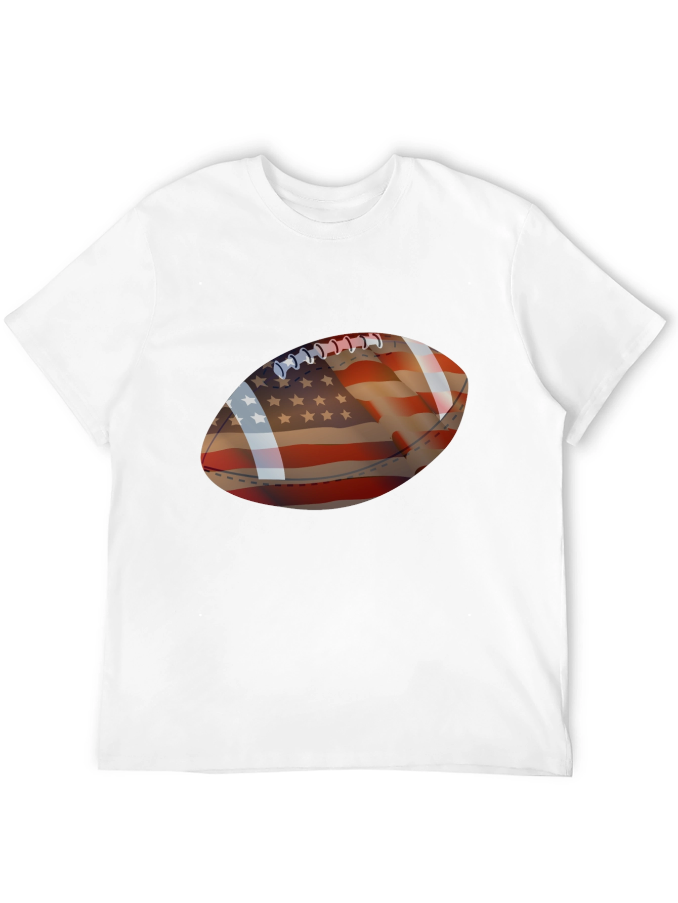 American Flag Football Graphic T-Shirt