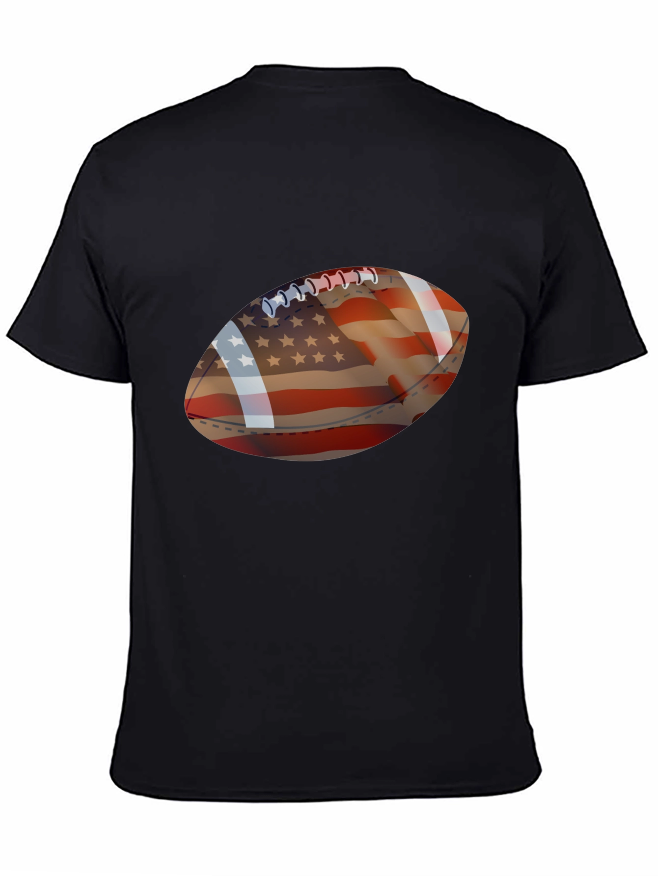 American Flag Football Graphic T-Shirt