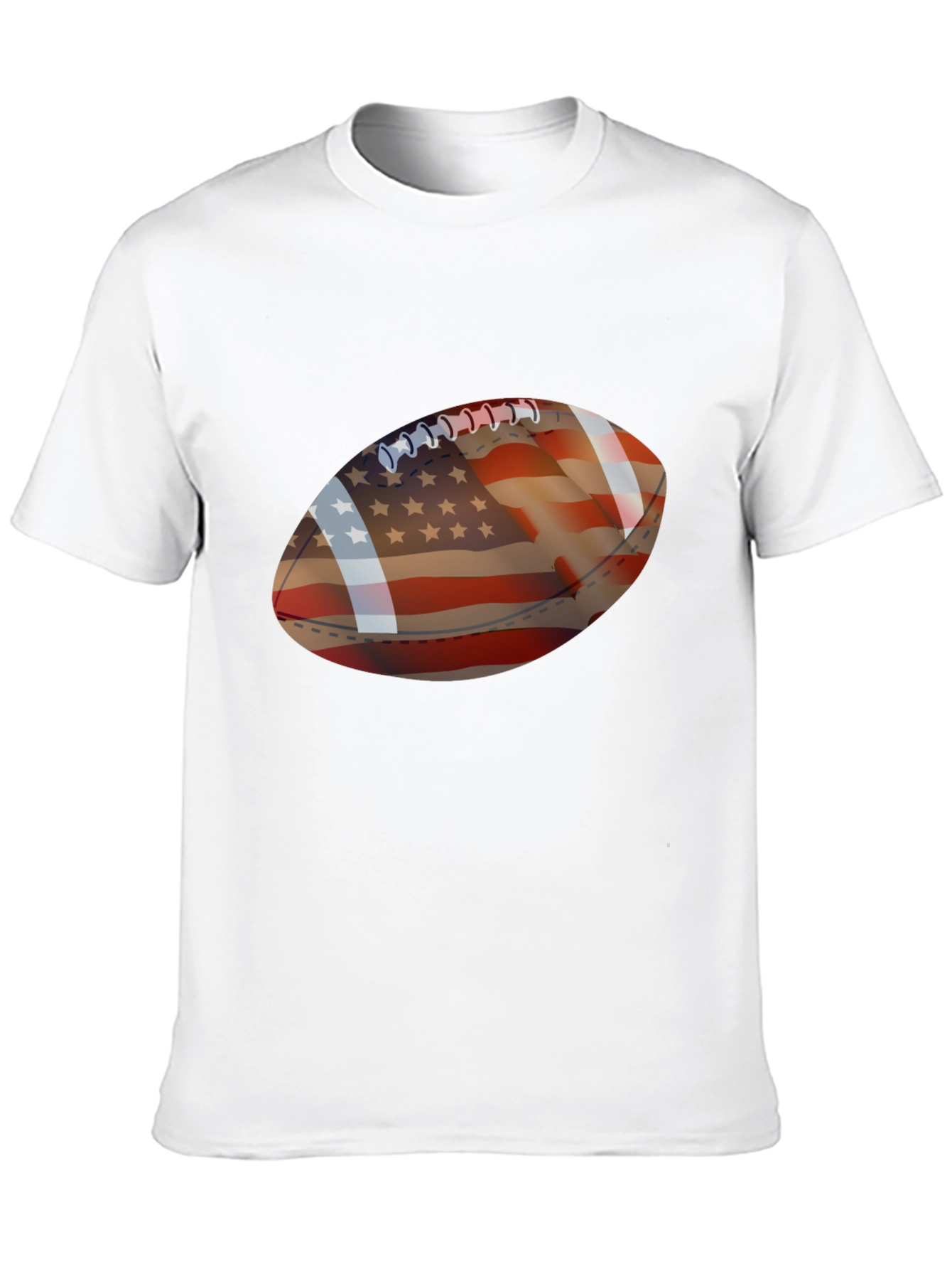American Flag Football Graphic T-Shirt