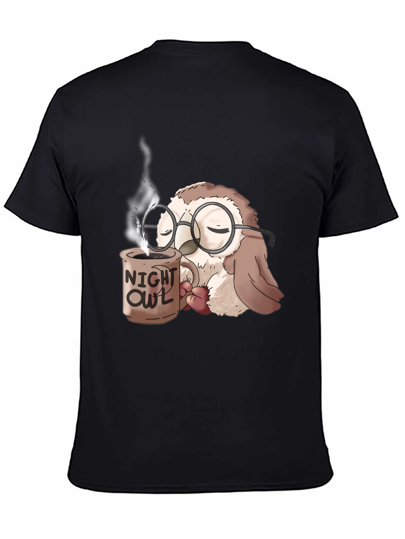 Night Owl Coffee T-Shirt - Funny Sleepy Owl Tee