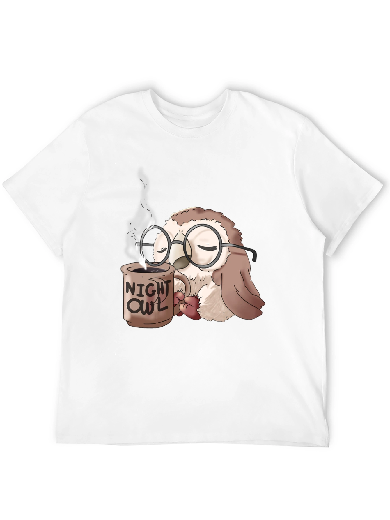 Night Owl Coffee T-Shirt - Funny Sleepy Owl Tee
