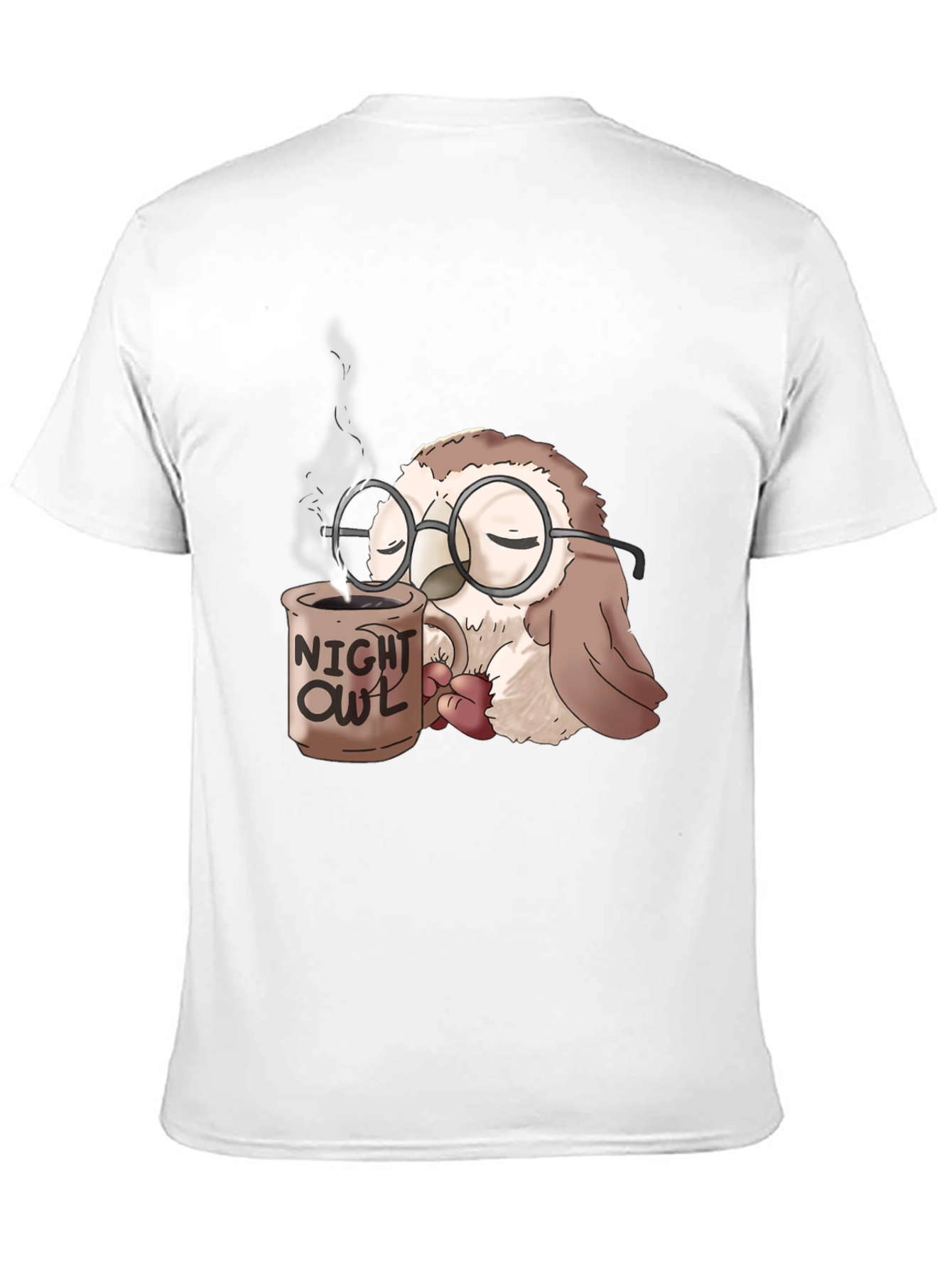 Night Owl Coffee T-Shirt - Funny Sleepy Owl Tee