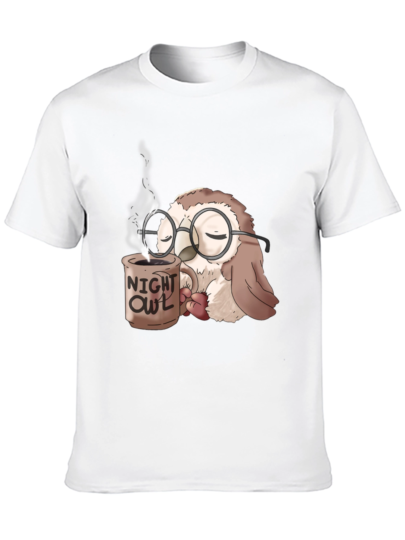 Night Owl Coffee T-Shirt - Funny Sleepy Owl Tee